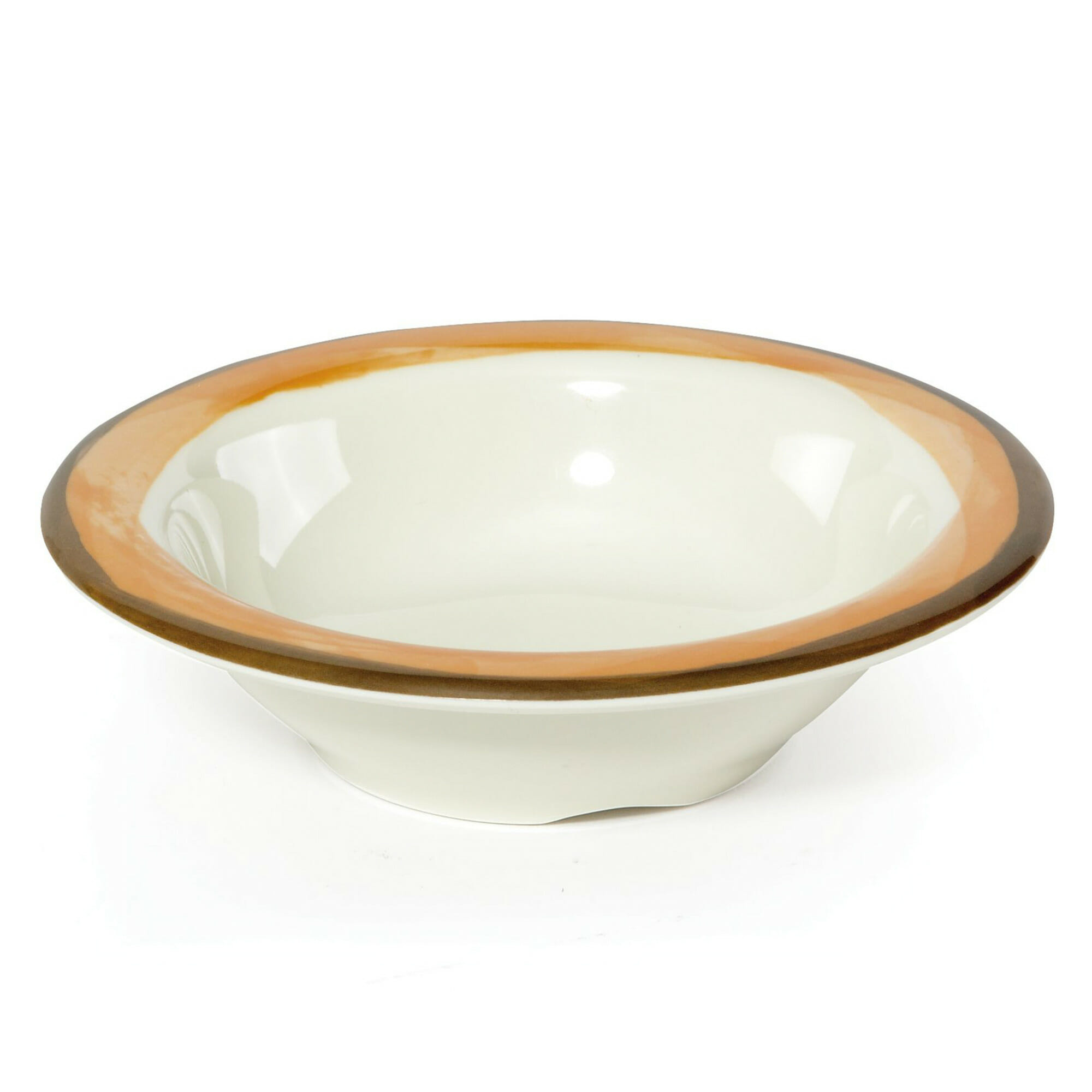 G.E.T. Enterprises B-454-DI-KNO Kanello 4.5 oz. Round Kanello Orange Melamine Bowl