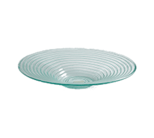 American Metalcraft GBG19 128 oz. Round Green Swirled Glass Glacier™ Bowl