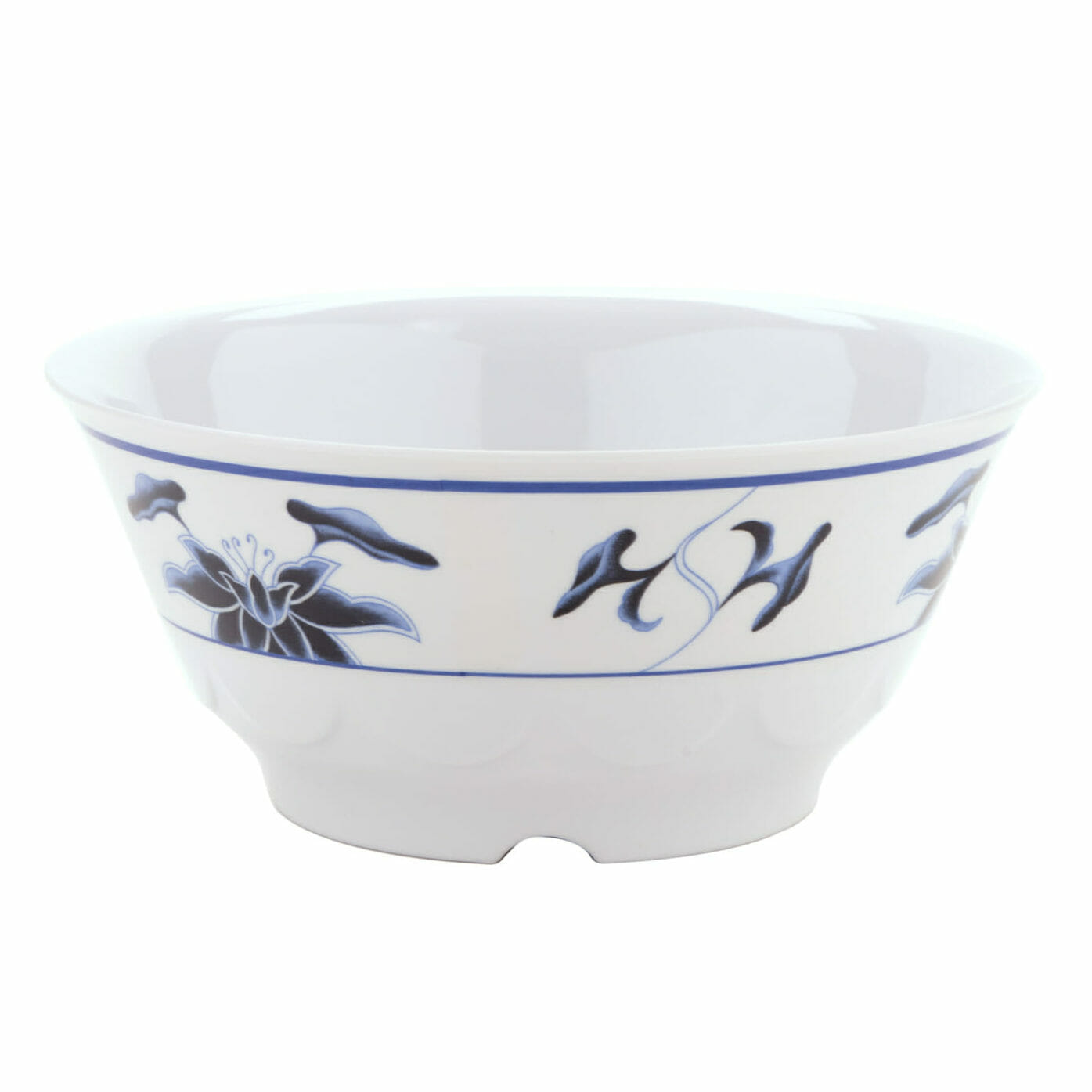 G.E.T. Enterprises M-807-B Water Lily 32 oz. Round Patterned Melamine Bowl