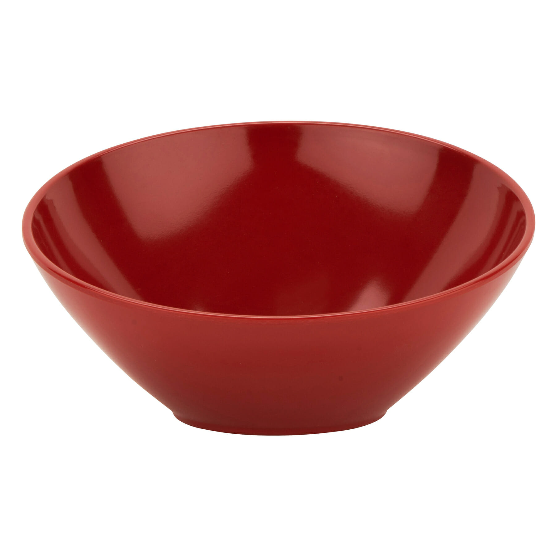 G.E.T. Enterprises B-788-CR Diamond Harvest 16 oz. Slanted Cranberry Melamine Bowl