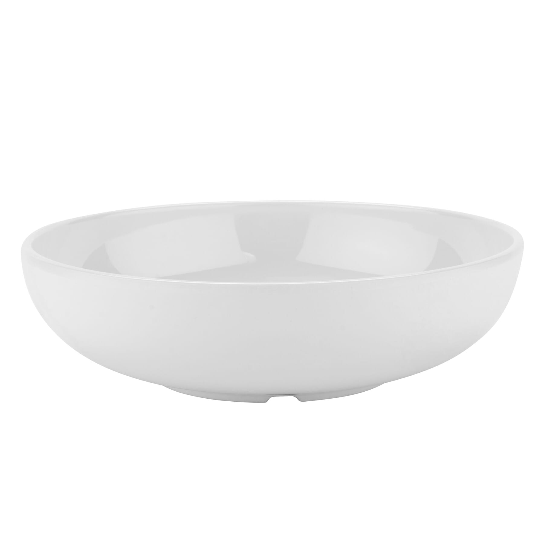 G.E.T. Enterprises B-49-DW Diamond White 60 oz. Round Diamond White Melamine Bowl