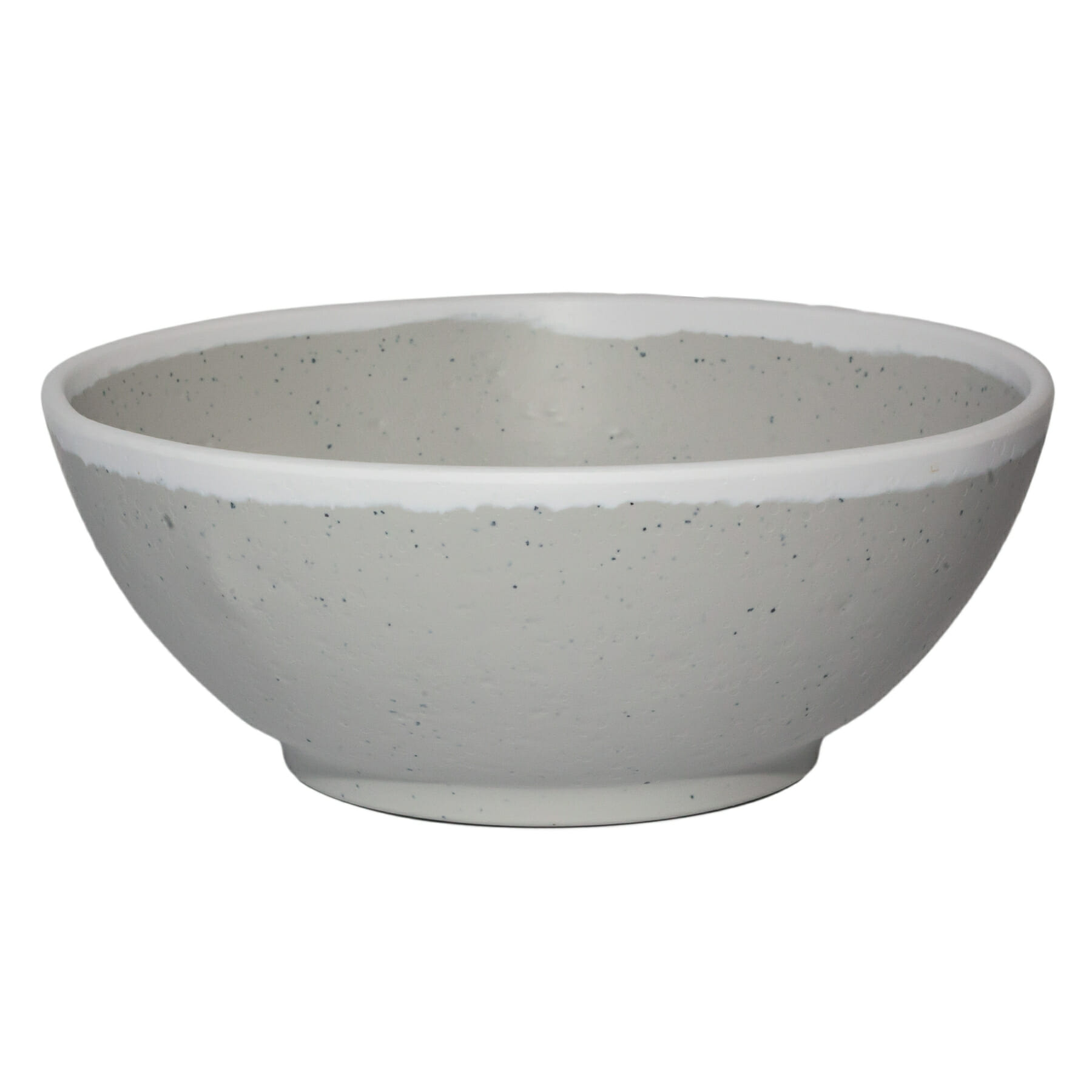 G.E.T. Enterprises B-305-DVG Pottery Market Glazed 48 oz. Round Dove Gray Melamine Bowl