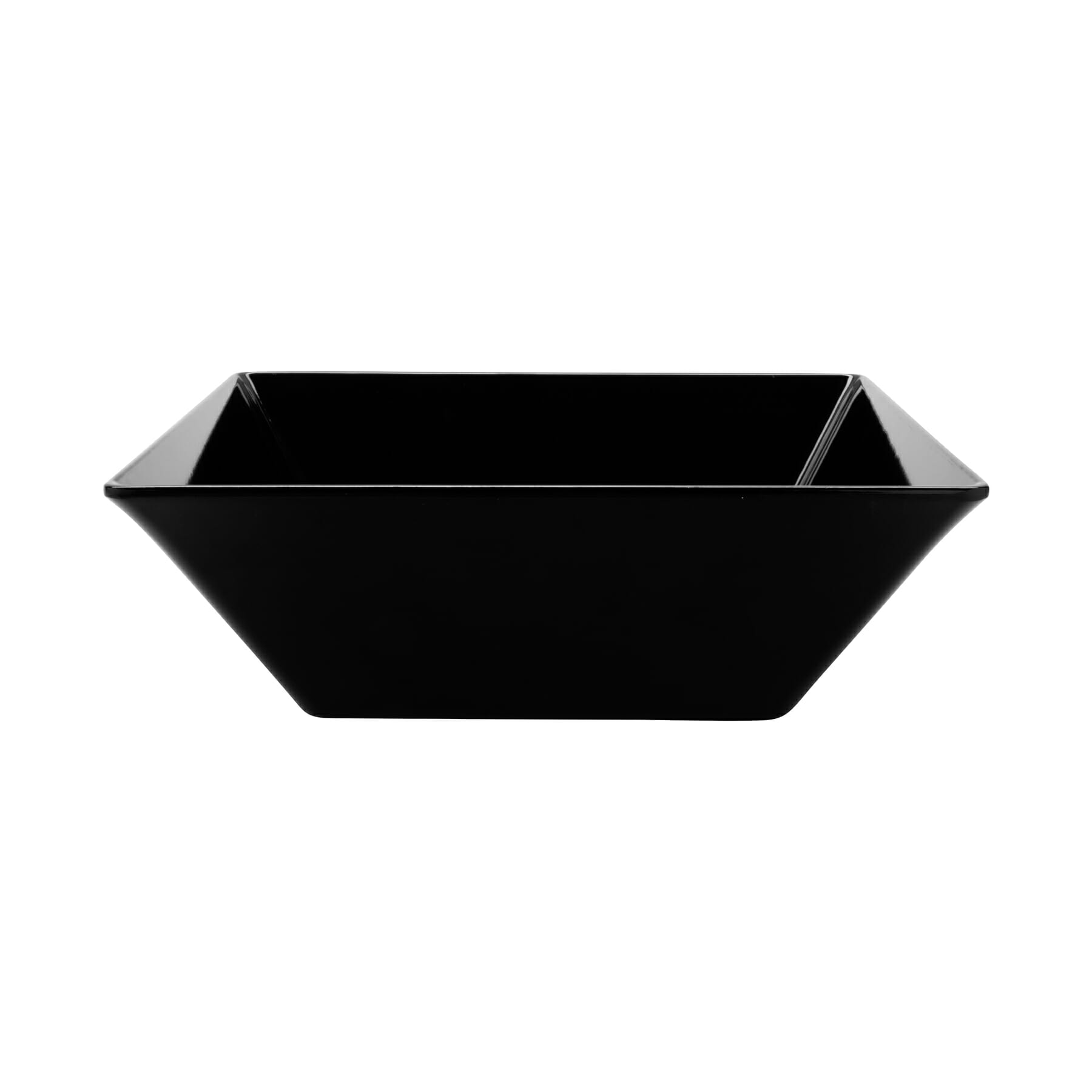 G.E.T. Enterprises ML-248-BK Siciliano 5.7 Qt. Square Black Melamine Bowl