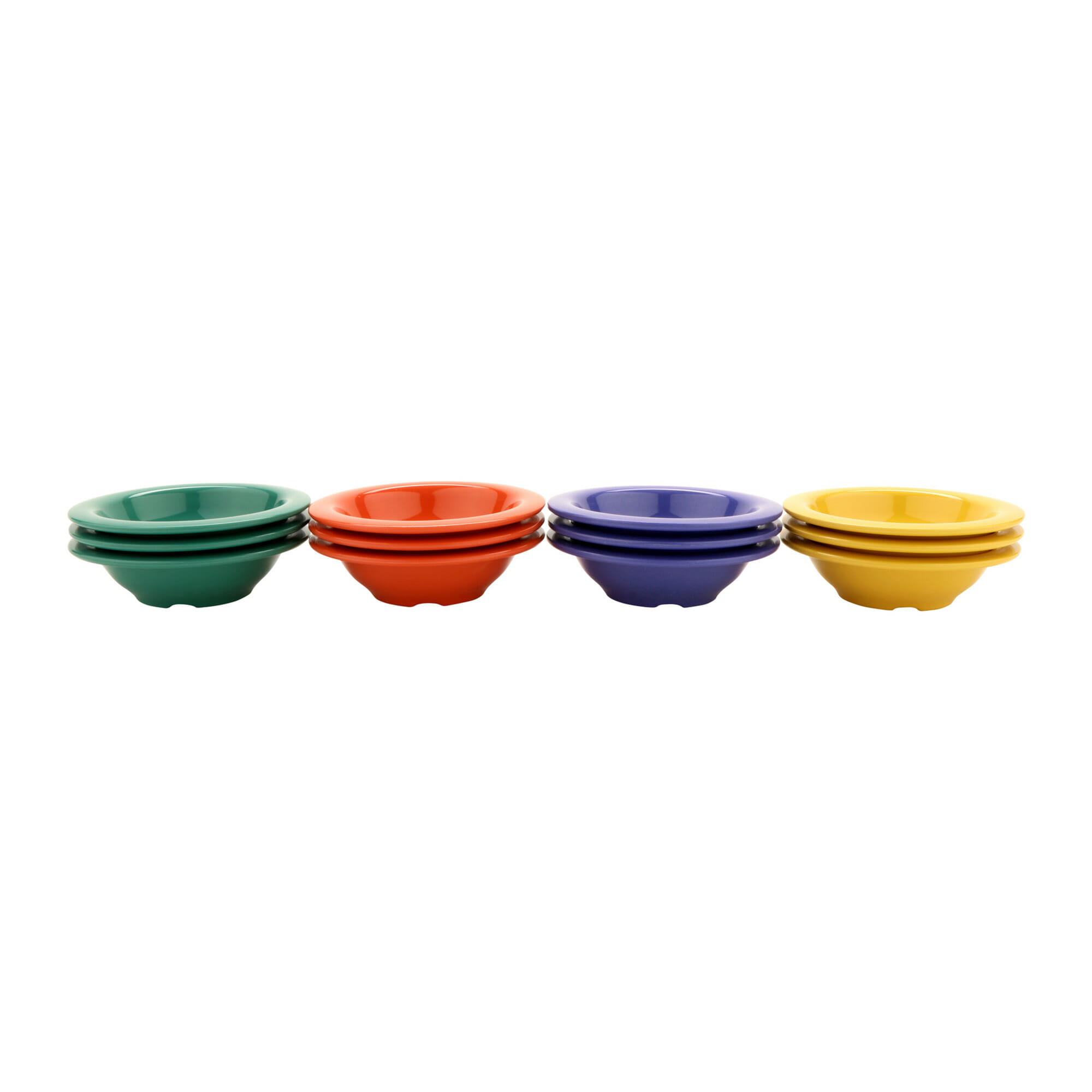 G.E.T. Enterprises B-454-MIX Diamond Mardi Gras 4.5 oz. Round Multi Color Melamine Bowl