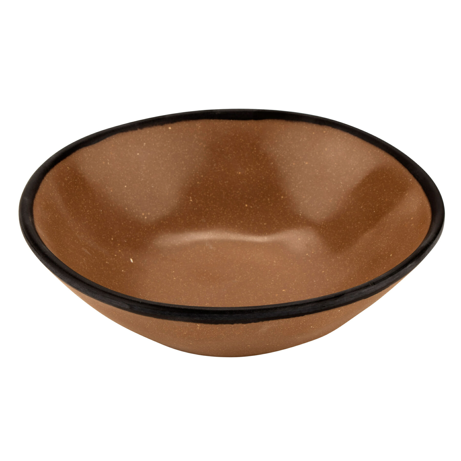 G.E.T. Enterprises B-180-TP Pottery Market Matte 16 oz. Round Speckled Taupe Melamine Bowl