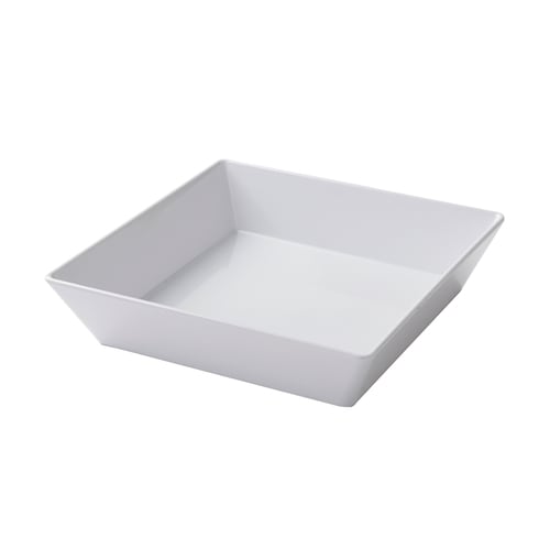 American Metalcraft MELSQ10 64 oz, Square White Melamine Endurance™ Bowl
