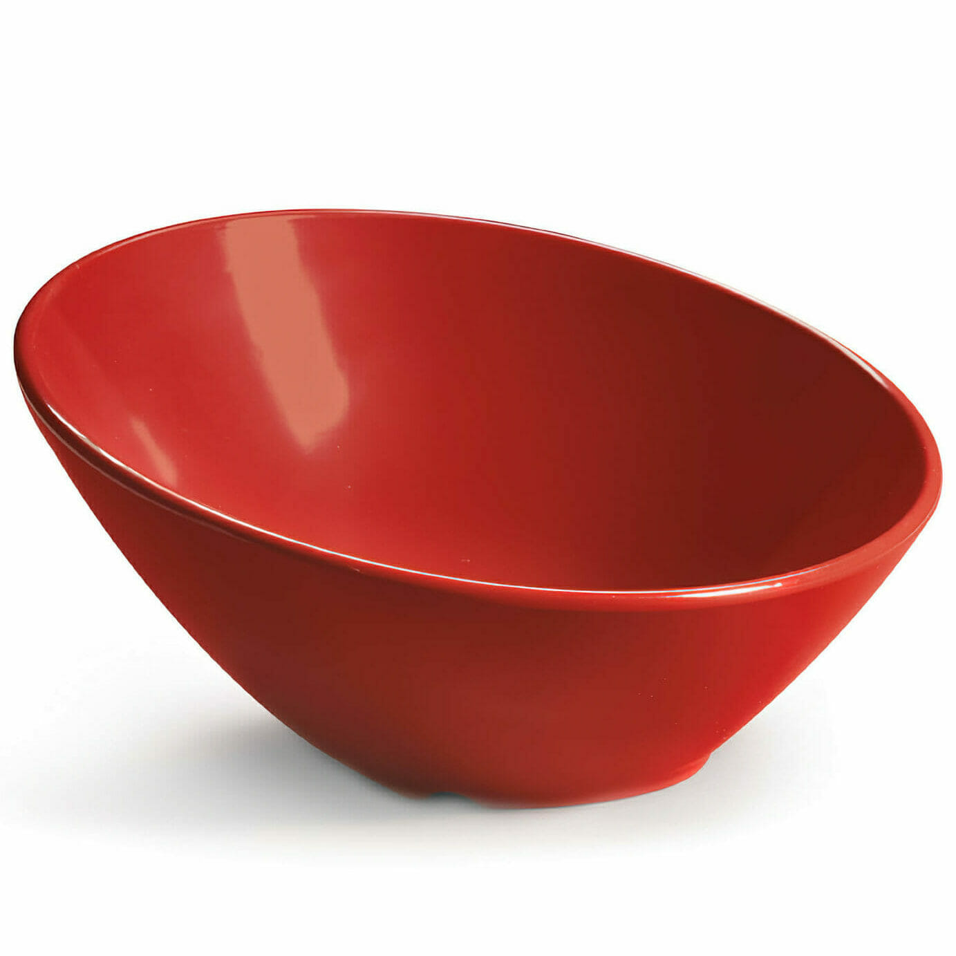 G.E.T. Enterprises B-782-CM Diamond Harvest 14 oz. Slanted Cranberry Melamine Bowl