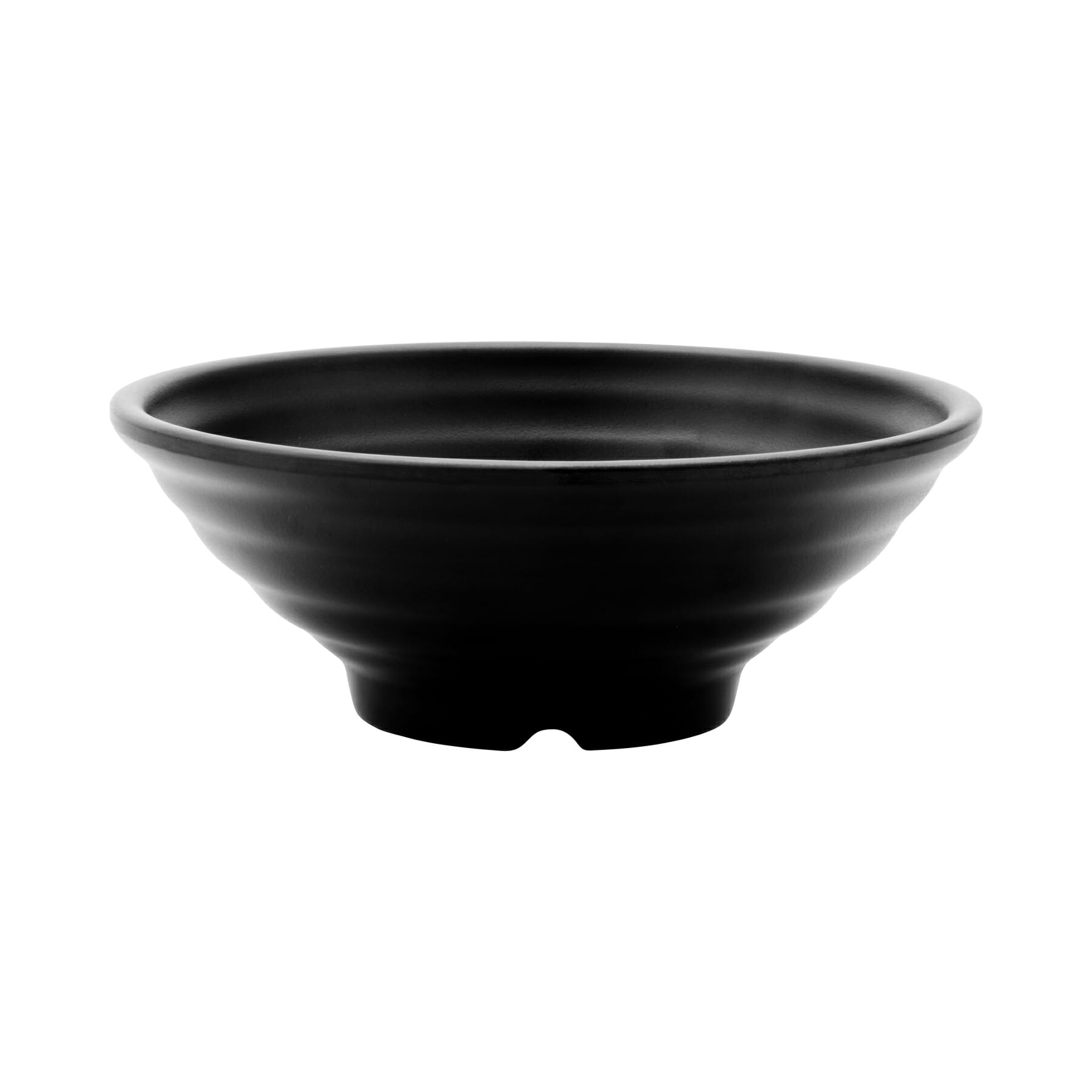 G.E.T. Enterprises B-247-BK Nara 22 oz. Round Black Melamine Bowl