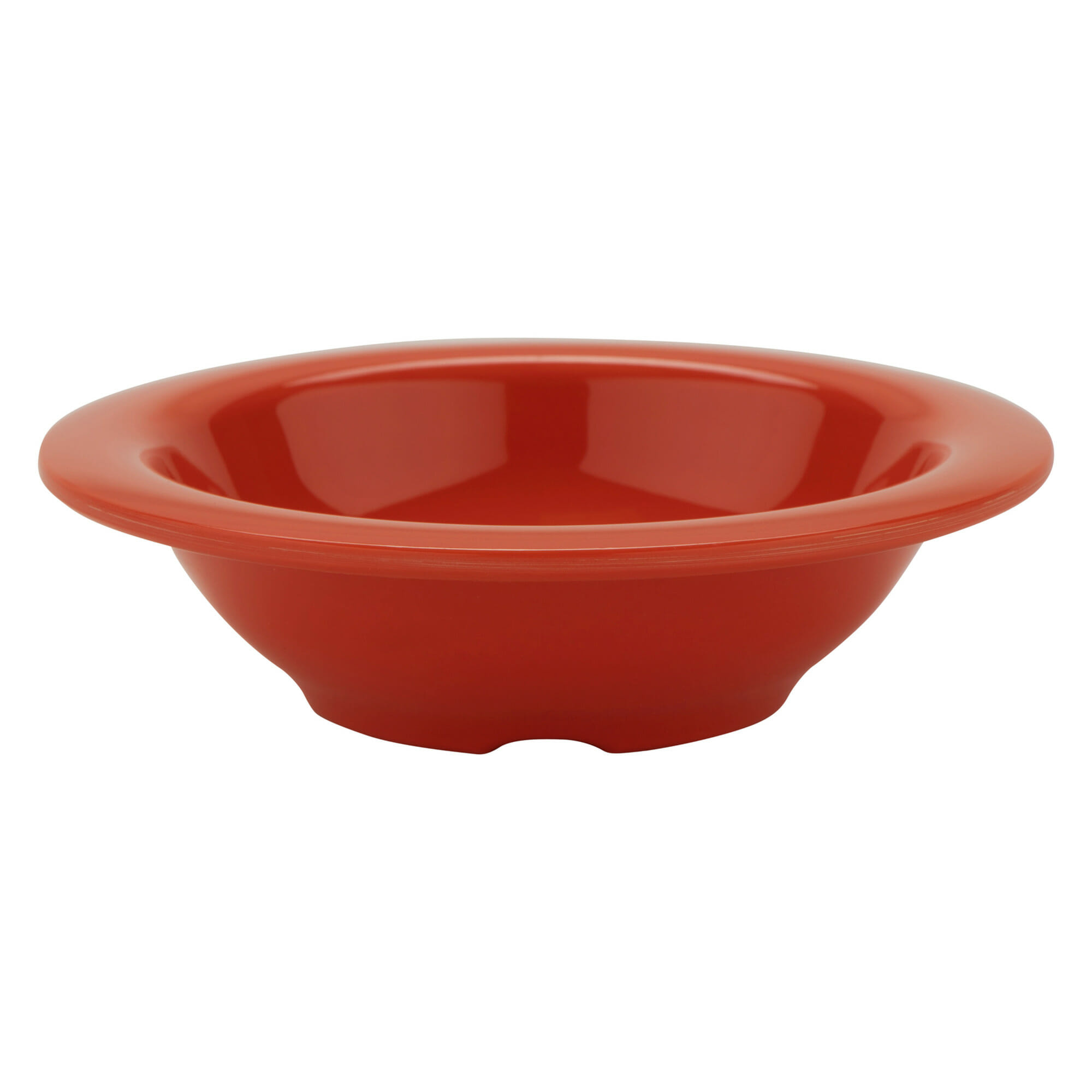G.E.T. Enterprises B-454-RO Diamond Mardi Gras 4.5 oz. Round Rio Orange Melamine Bowl