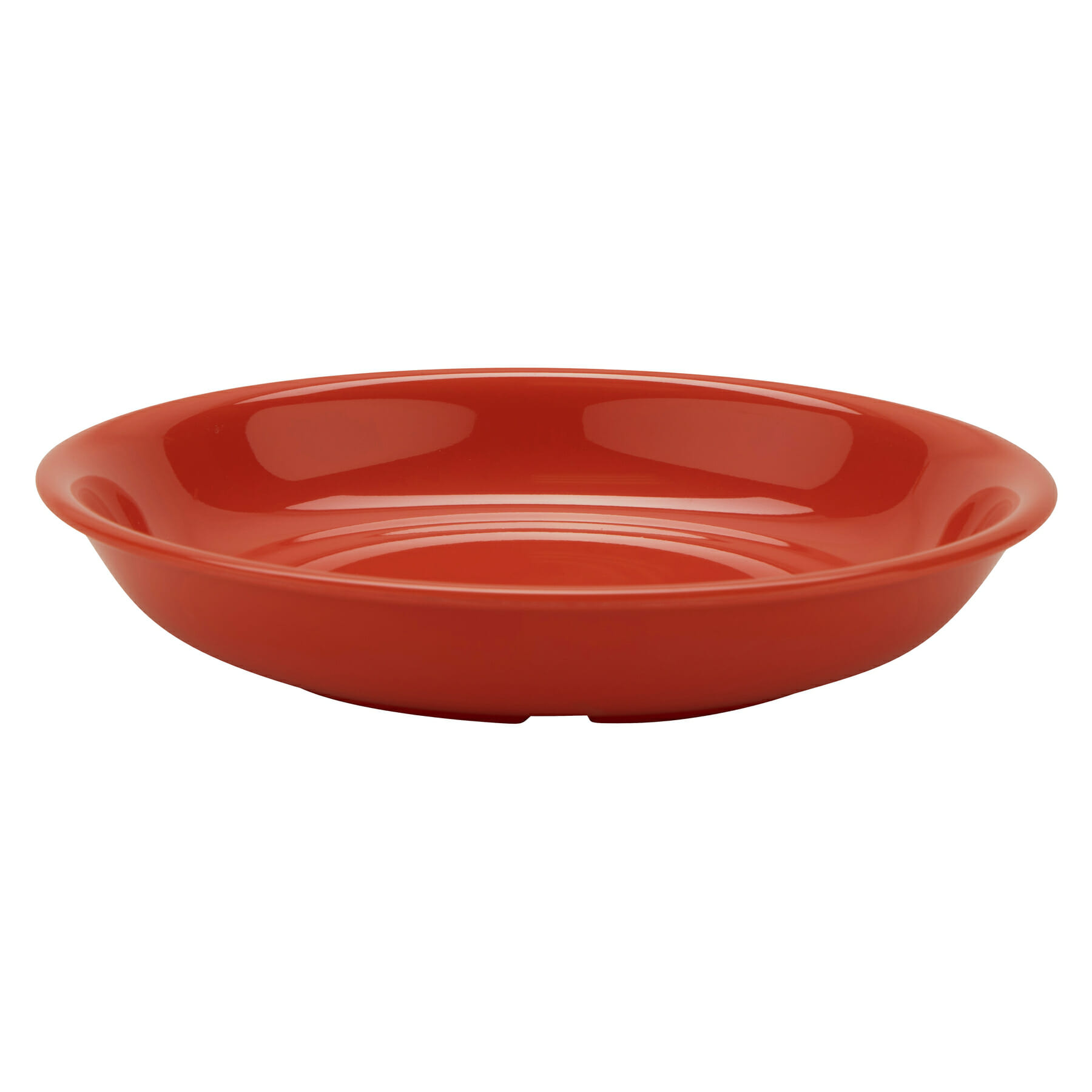 G.E.T. Enterprises B-875-RO Diamond Mardi Gras 27.9 oz. Round Rio Orange Melamine Bowl