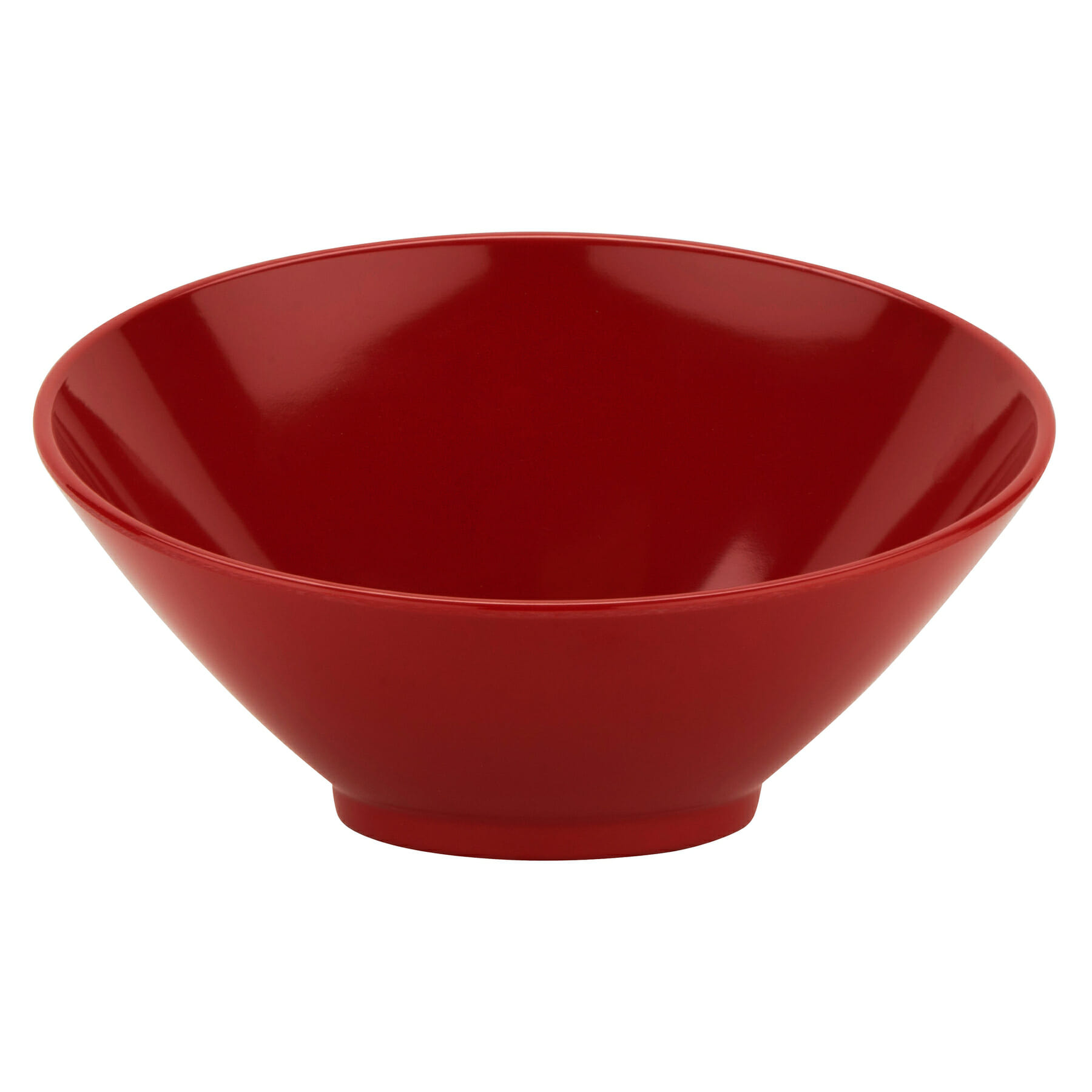 G.E.T. Enterprises B-792-CR Diamond Harvest 24 oz. Slanted Cranberry Melamine Bowl