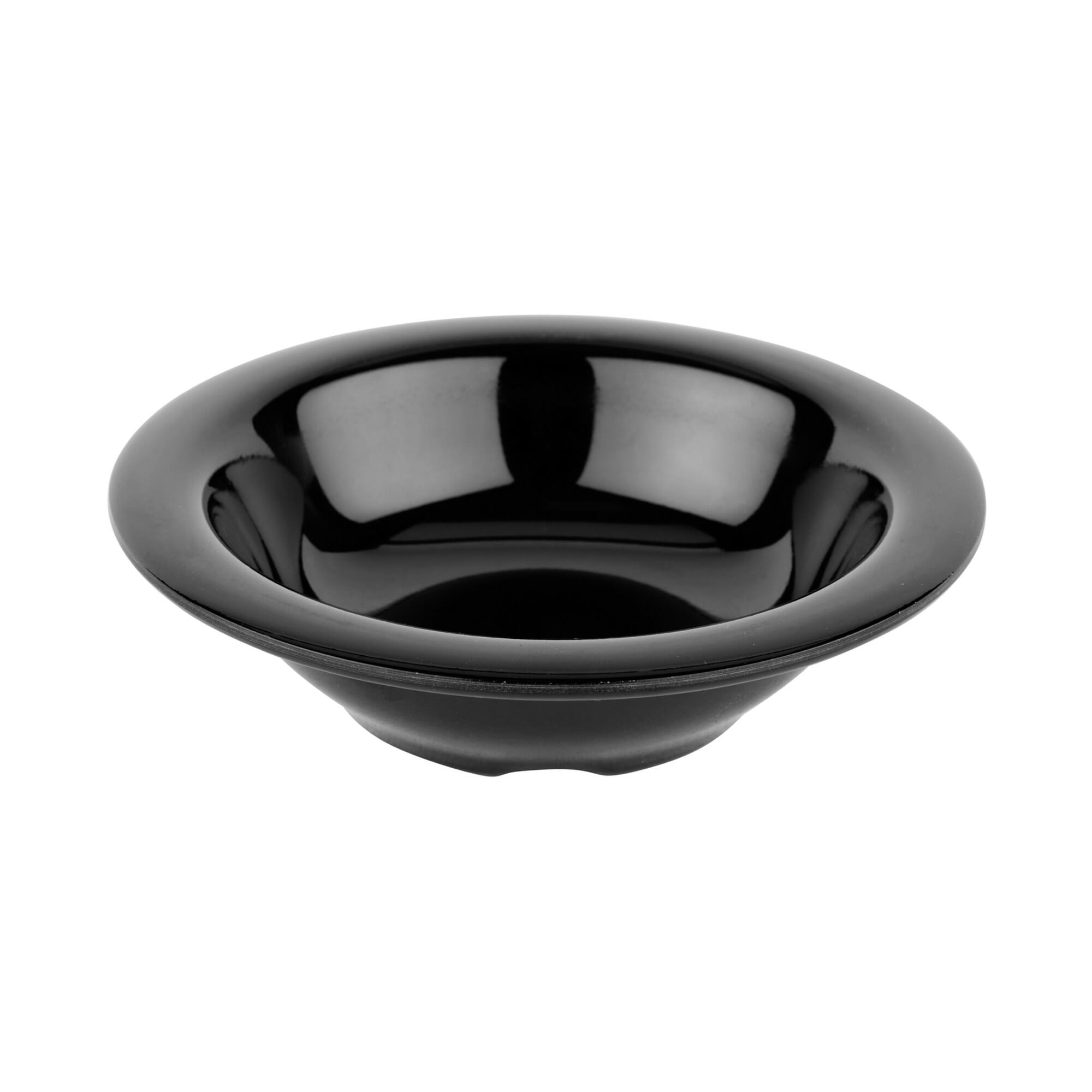 G.E.T. Enterprises B-454-BK Black Elegance 4.5 oz. Round Black Melamine Bowl