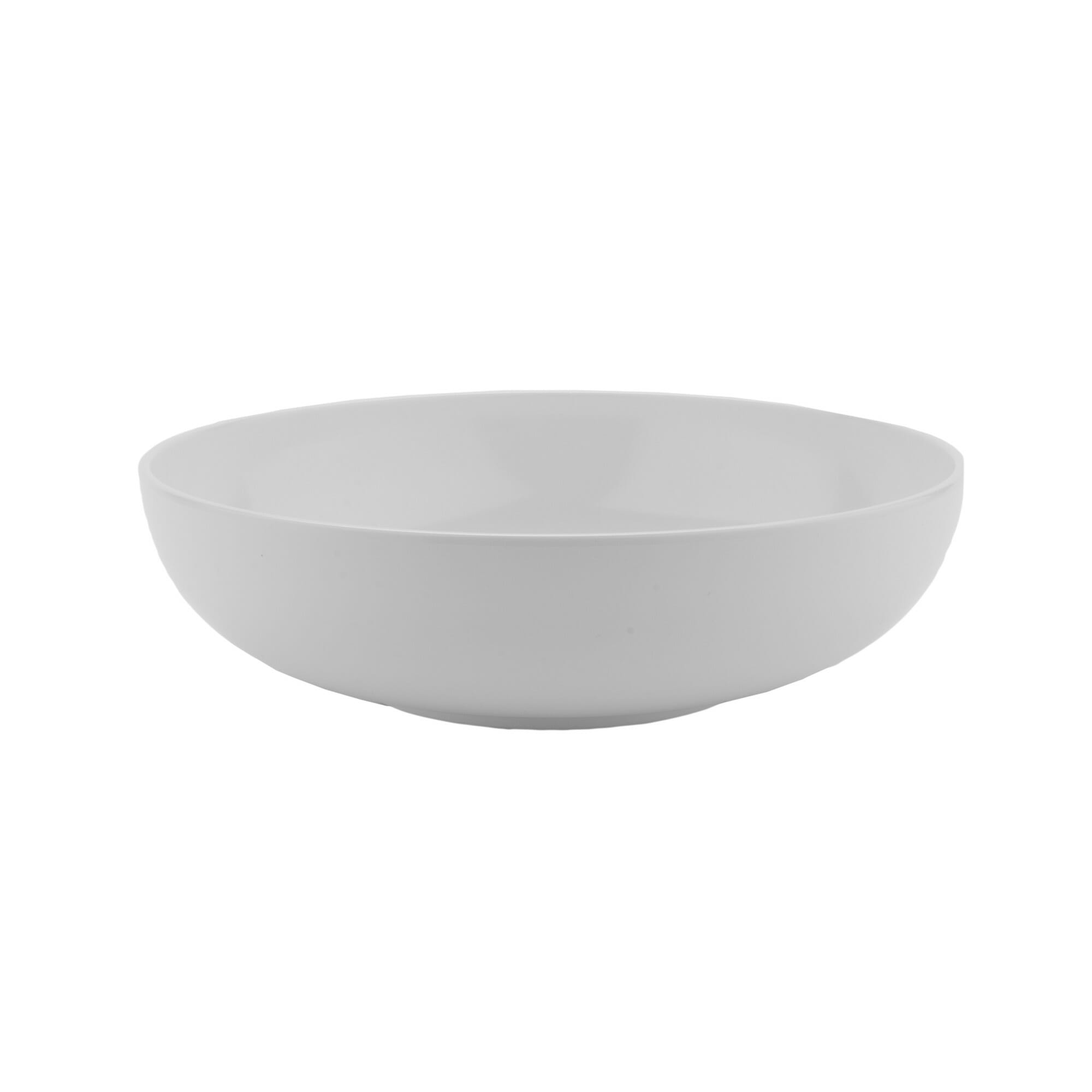 G.E.T. Enterprises B-46-AW Settlement 54 oz. Round American White Melamine Bowl