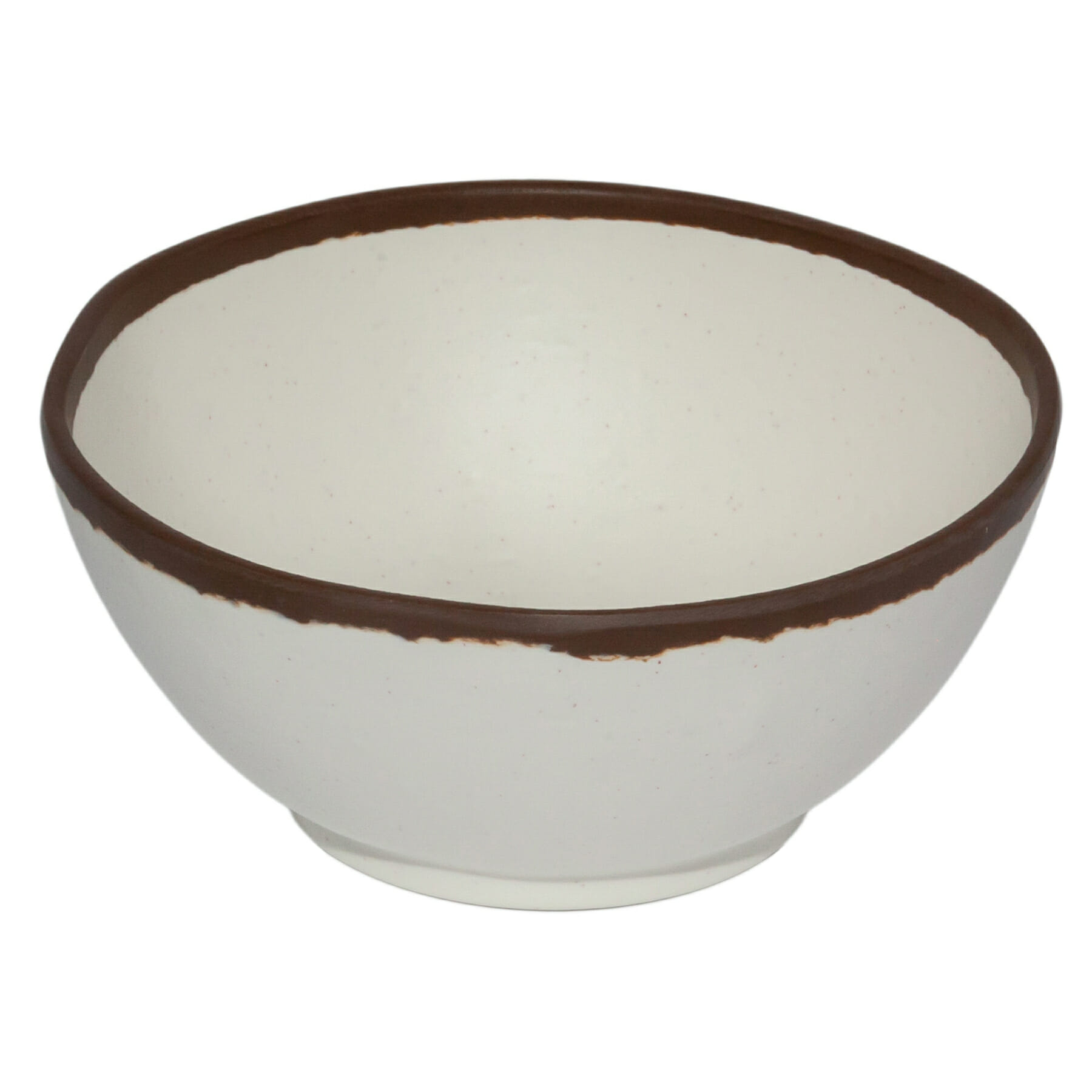 G.E.T. Enterprises B-302-CRM Pottery Market Glazed 20 oz. Round Cream Melamine Bowl