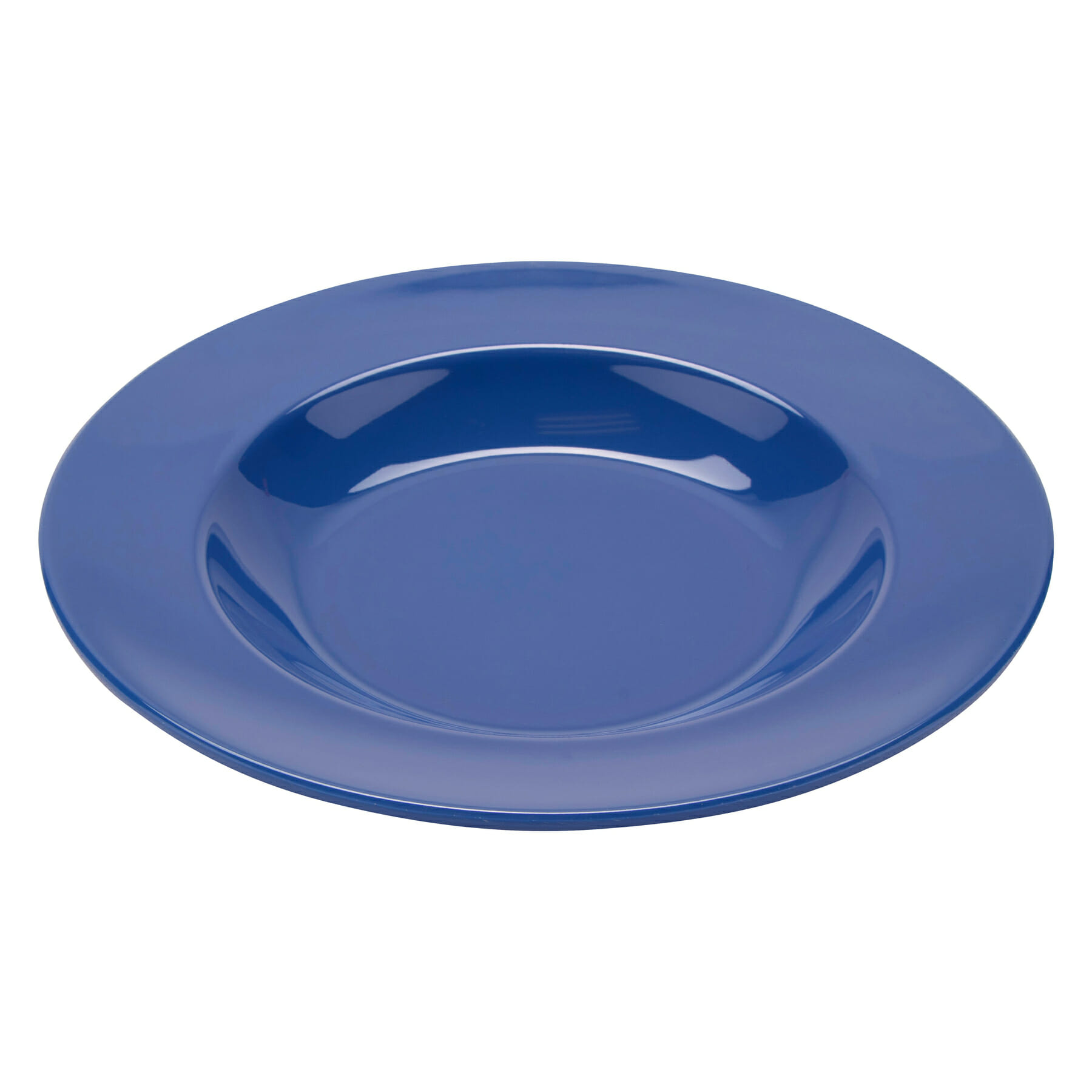 G.E.T. Enterprises B-1611-PB Diamond Mardi Gras 16 oz. Round Peacock Blue Melamine Bowl