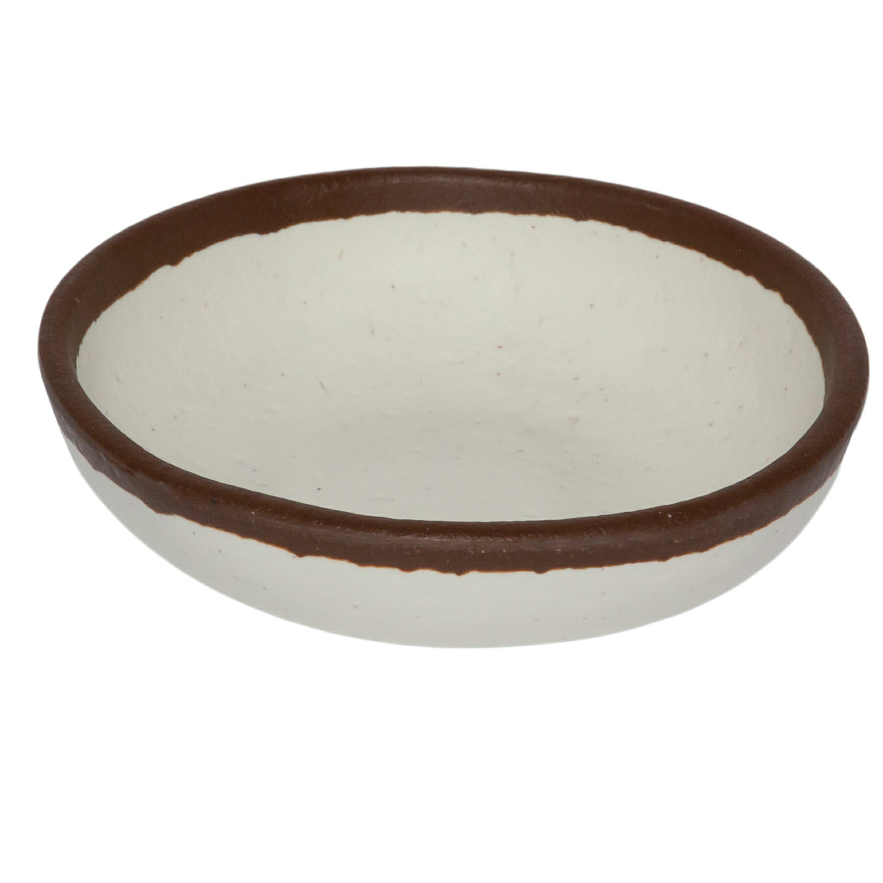 G.E.T. Enterprises B-55-CRM Pottery Market Glazed 4.5 oz. Round Cream Melamine Bowl