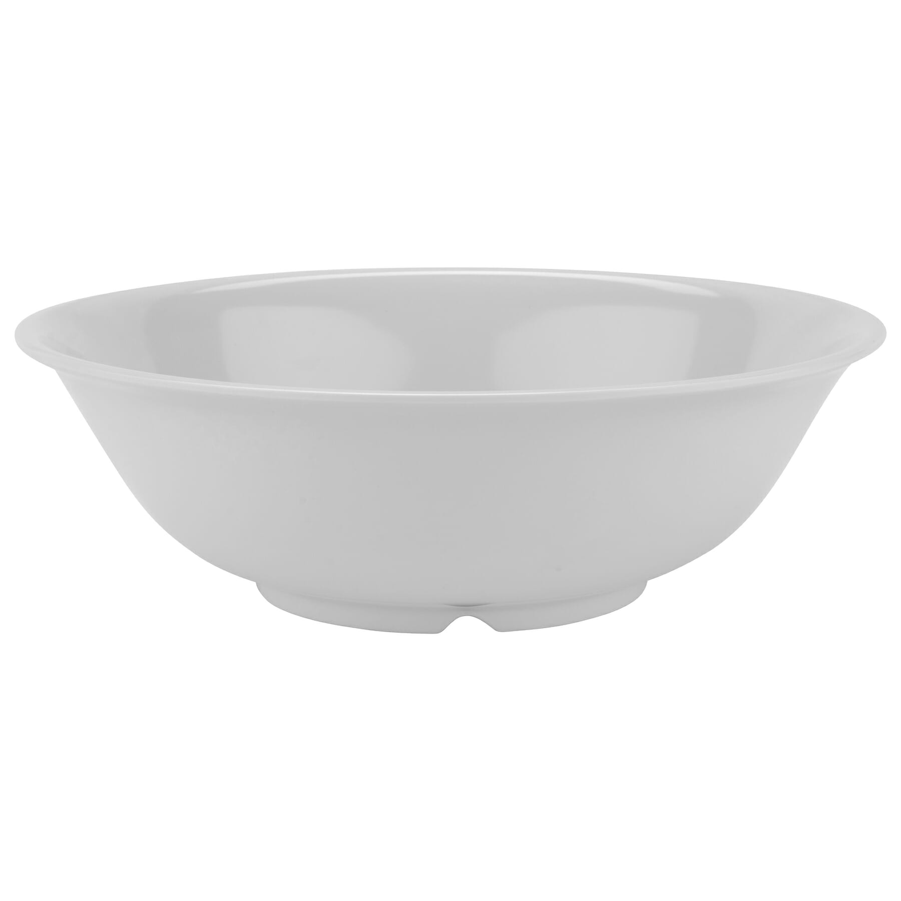 G.E.T. Enterprises M-814-W Supermel 93 oz. Round White Melamine Bowl