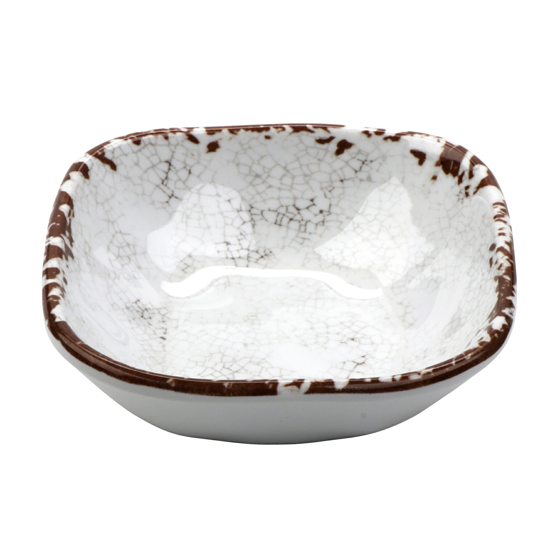 G.E.T. Enterprises SB-5-FM French Mill 5 oz. Square French Mill Melamine Bowl