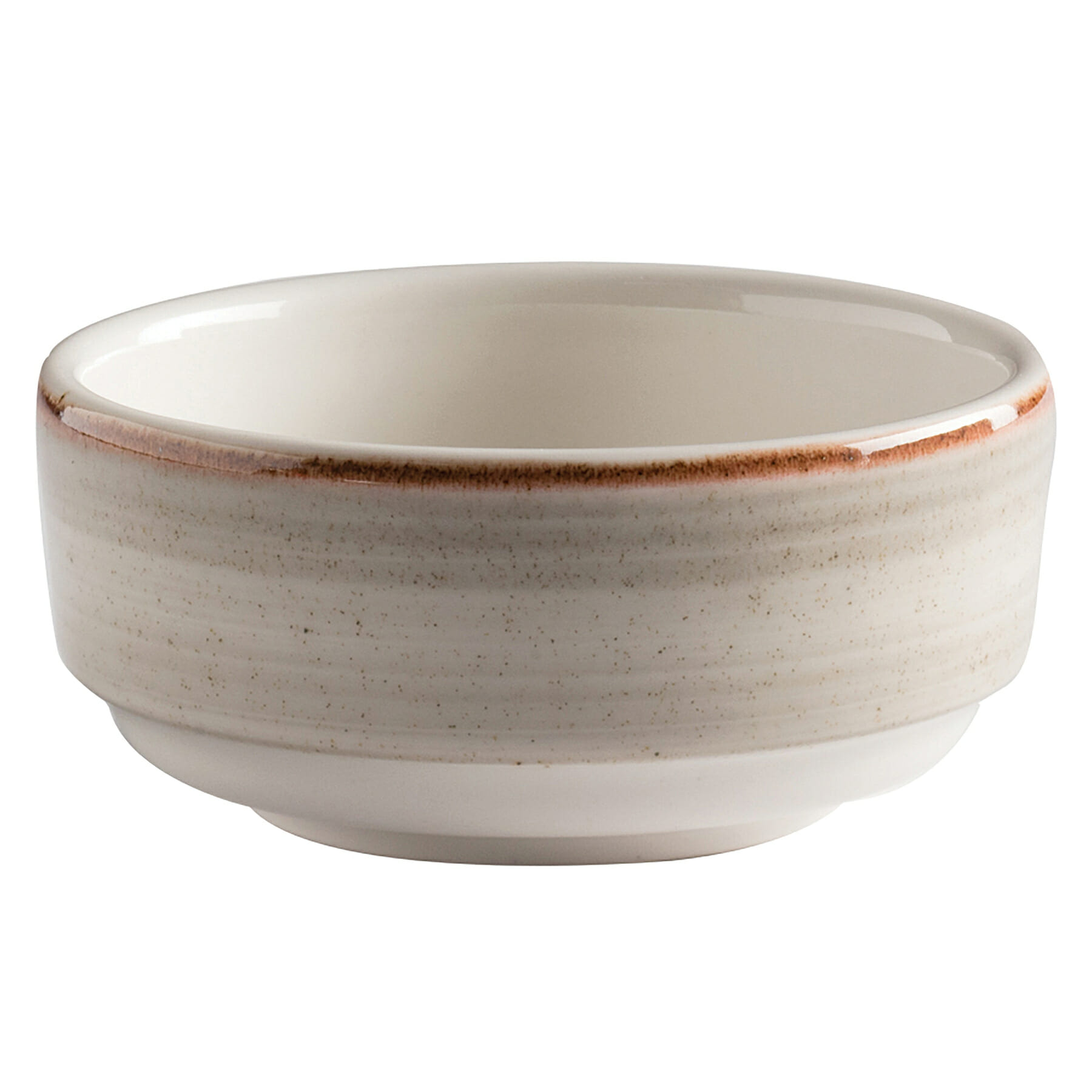 G.E.T. Enterprises PP1607727324 Corona Artisan Grey 3.8 oz. Round Gray Porcelain Bowl