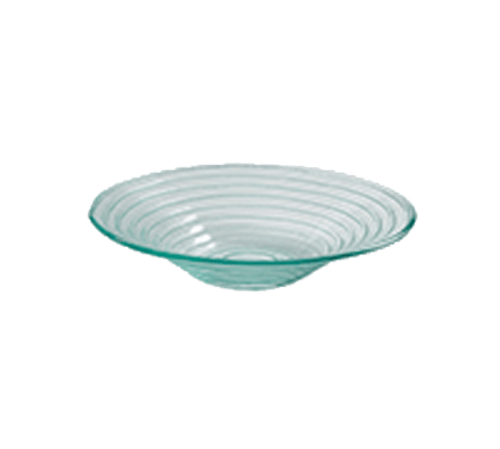 American Metalcraft GBG14 98 0z. Round Green Swirled Glass Glacier™ Bowl
