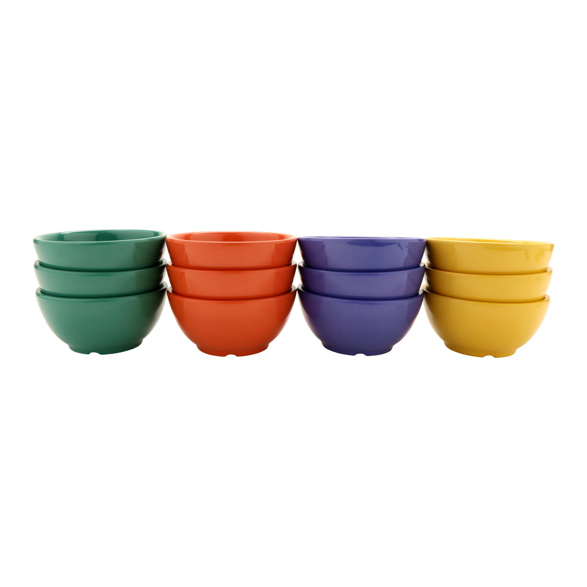 G.E.T. Enterprises B-525-MIX Diamond Mardi Gras 16 oz. Round Multi Color Melamine Bowl