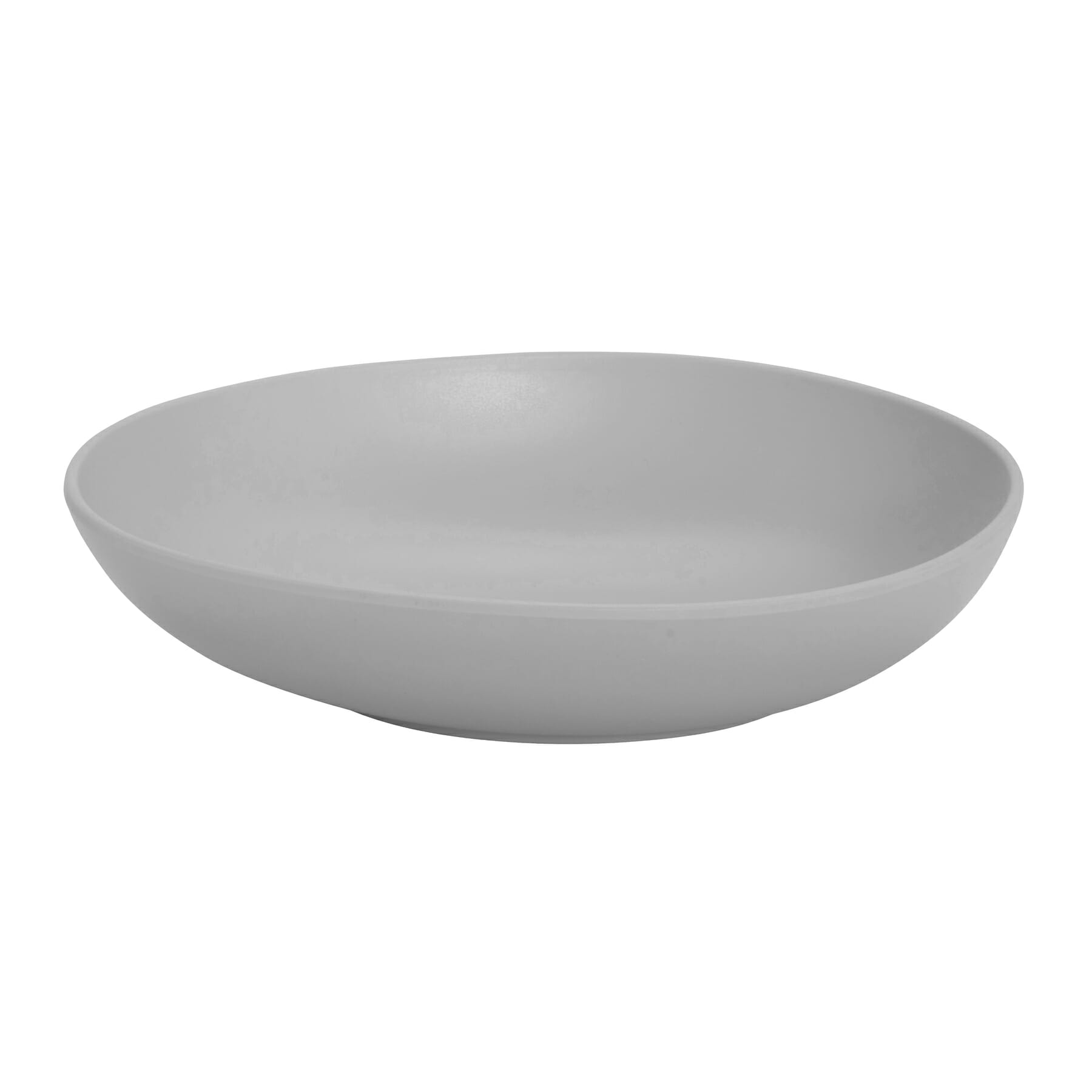 G.E.T. Enterprises B-4500-LG Riverstone 28 oz. Round Light Gray Melamine Bowl