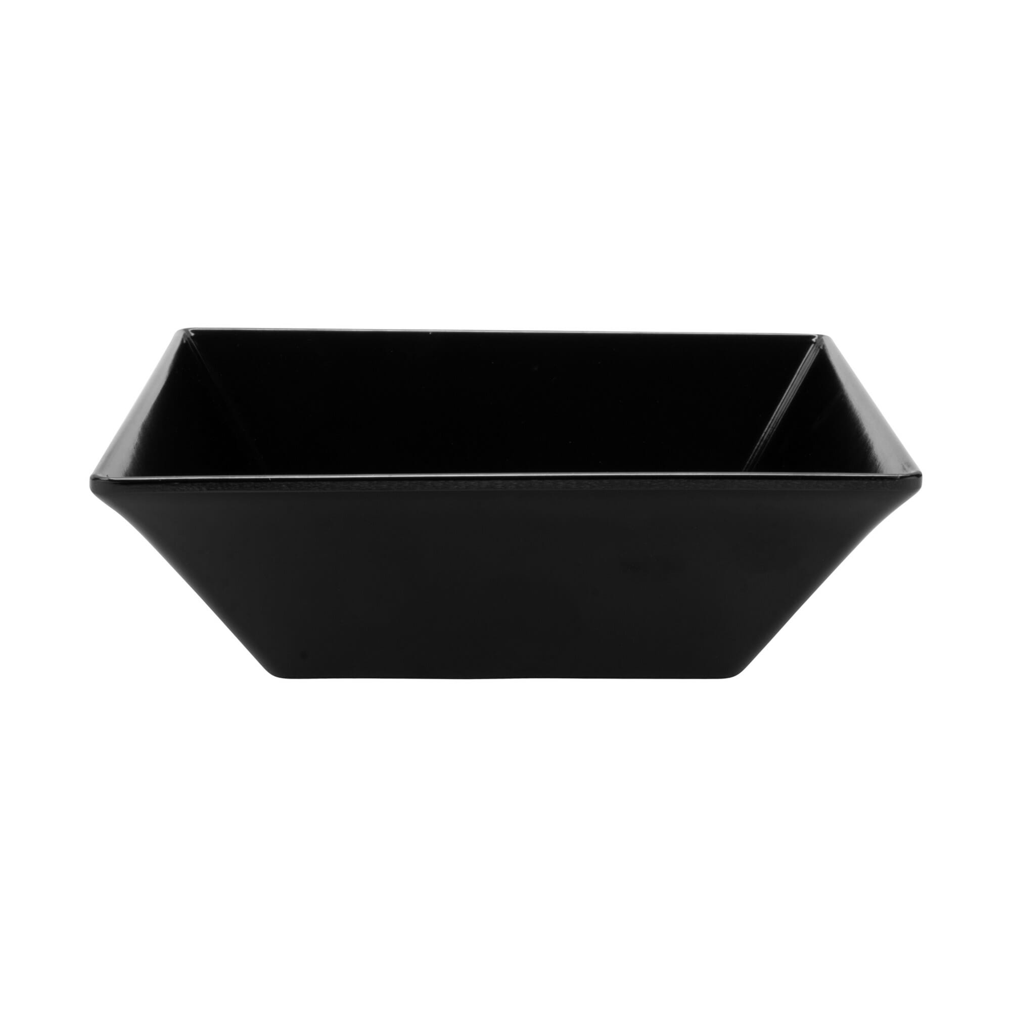 G.E.T. Enterprises ML-246-BK Siciliano 51 oz. Square Black Melamine Bowl