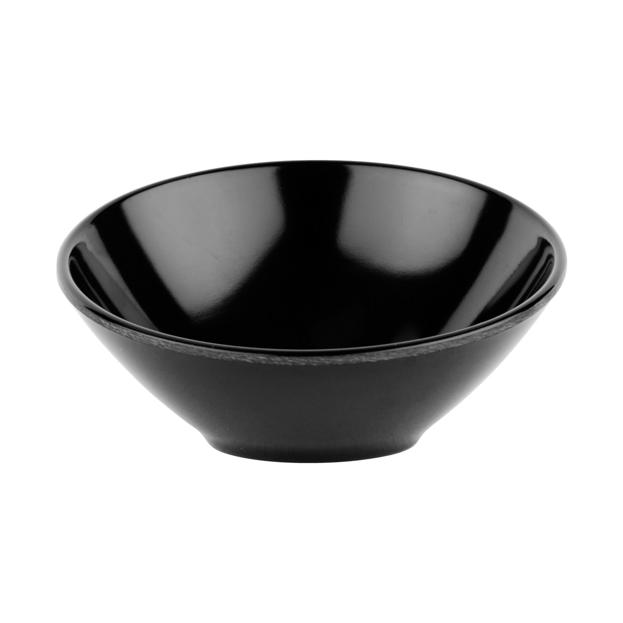 G.E.T. Enterprises B-784-BK Black Elegance 5.5 oz. Slanted Black Melamine Bowl