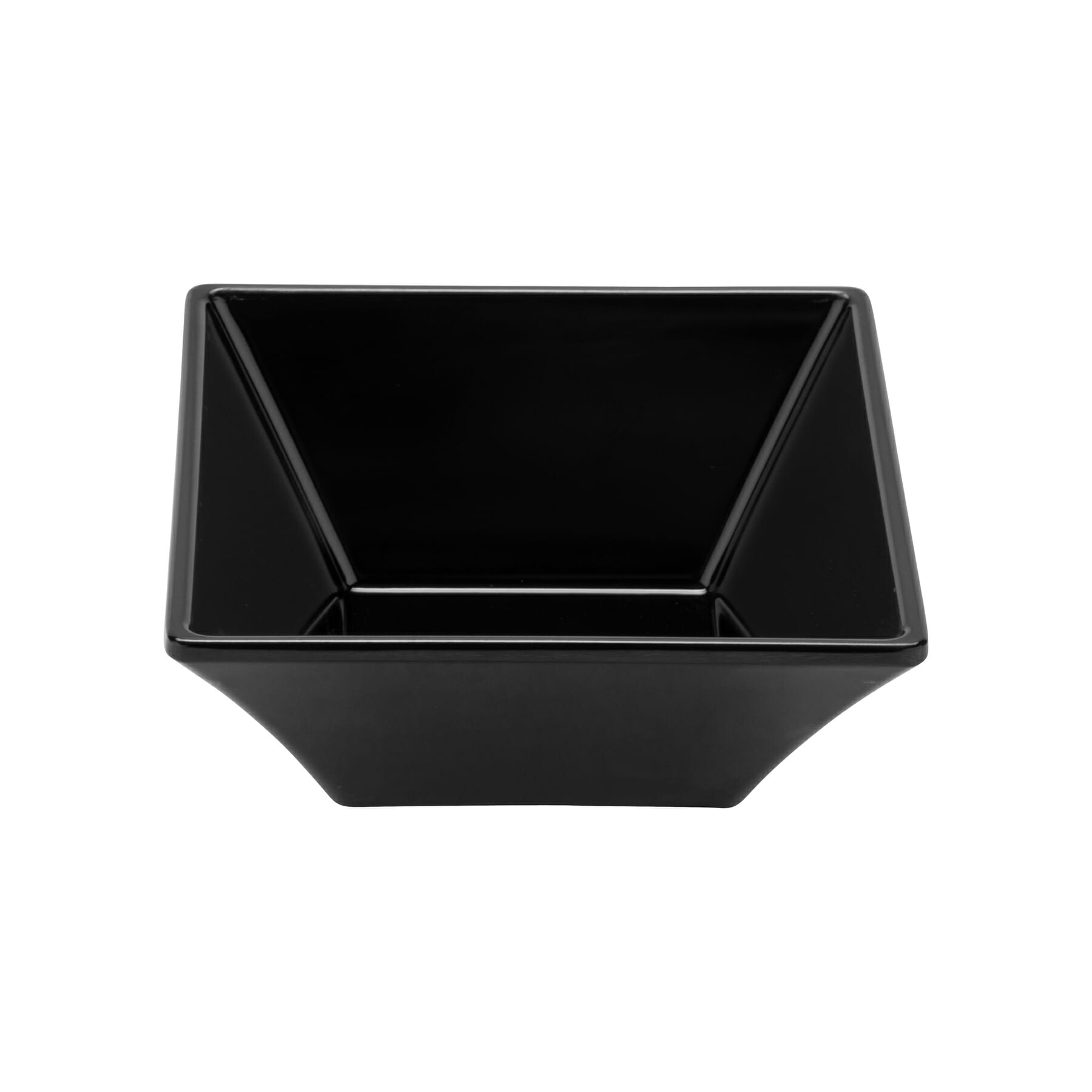G.E.T. Enterprises ML-238-BK Siciliano 14 oz. Square Black Melamine Bowl