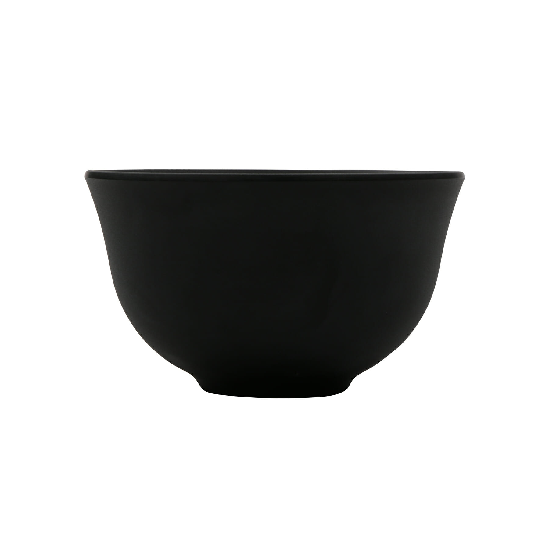 G.E.T. Enterprises B-150-BK Nara 14 oz. Round Black Melamine Bowl