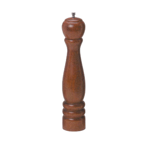 American Metalcraft WPM12 12" Mahogany Wood Pepper Mill