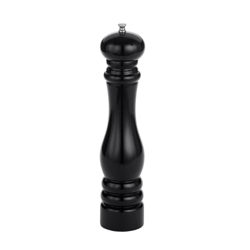 American Metalcraft PMBL12 12" Black Wood Pepper Mill