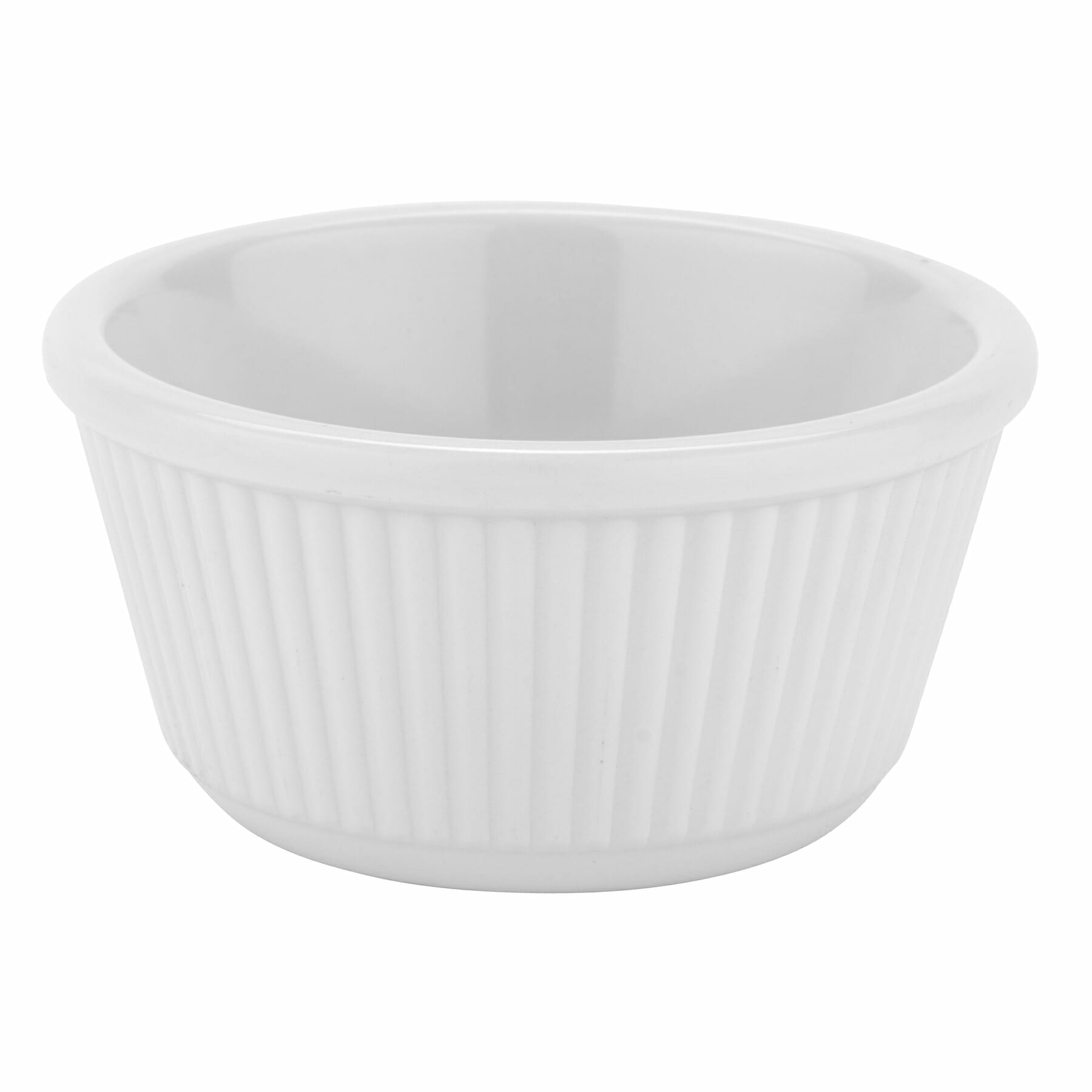 G.E.T. Enterprises F-635-W 3 oz. Round White Melamine Ramekin