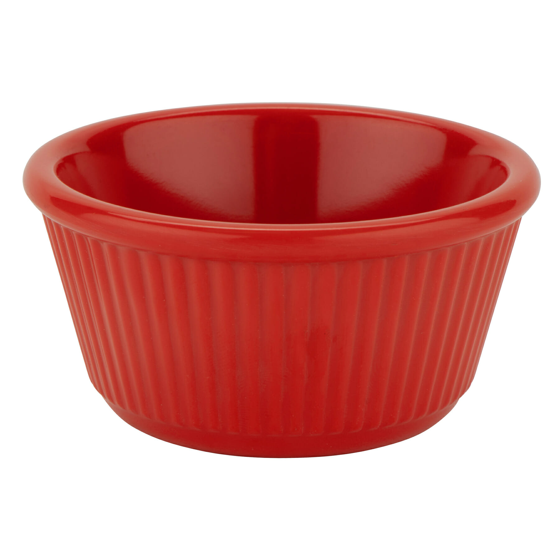 G.E.T. Enterprises RM-401-R 4 oz. Round Red Melamine Ramekin