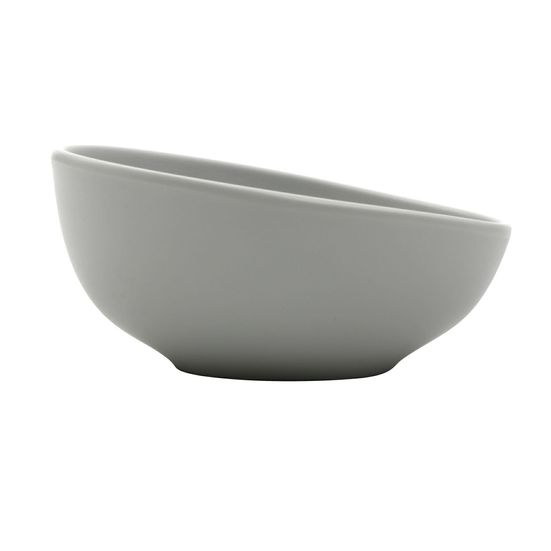 G.E.T. Enterprises B-401-LG Riverstone 2 oz. Oval Light Gray Melamine Ramekin