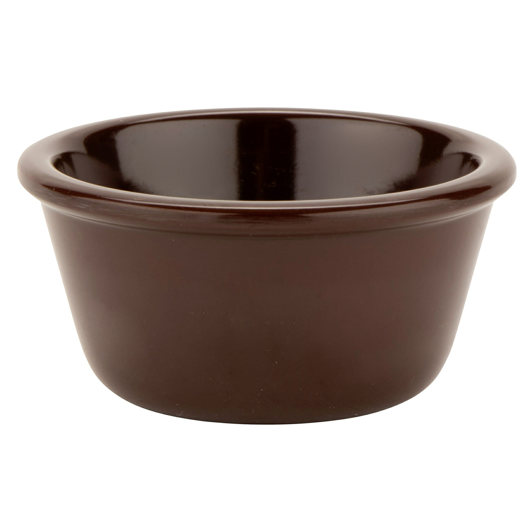 G.E.T. Enterprises RM-388-BR 3 oz. Round Brown Melamine Ramekin