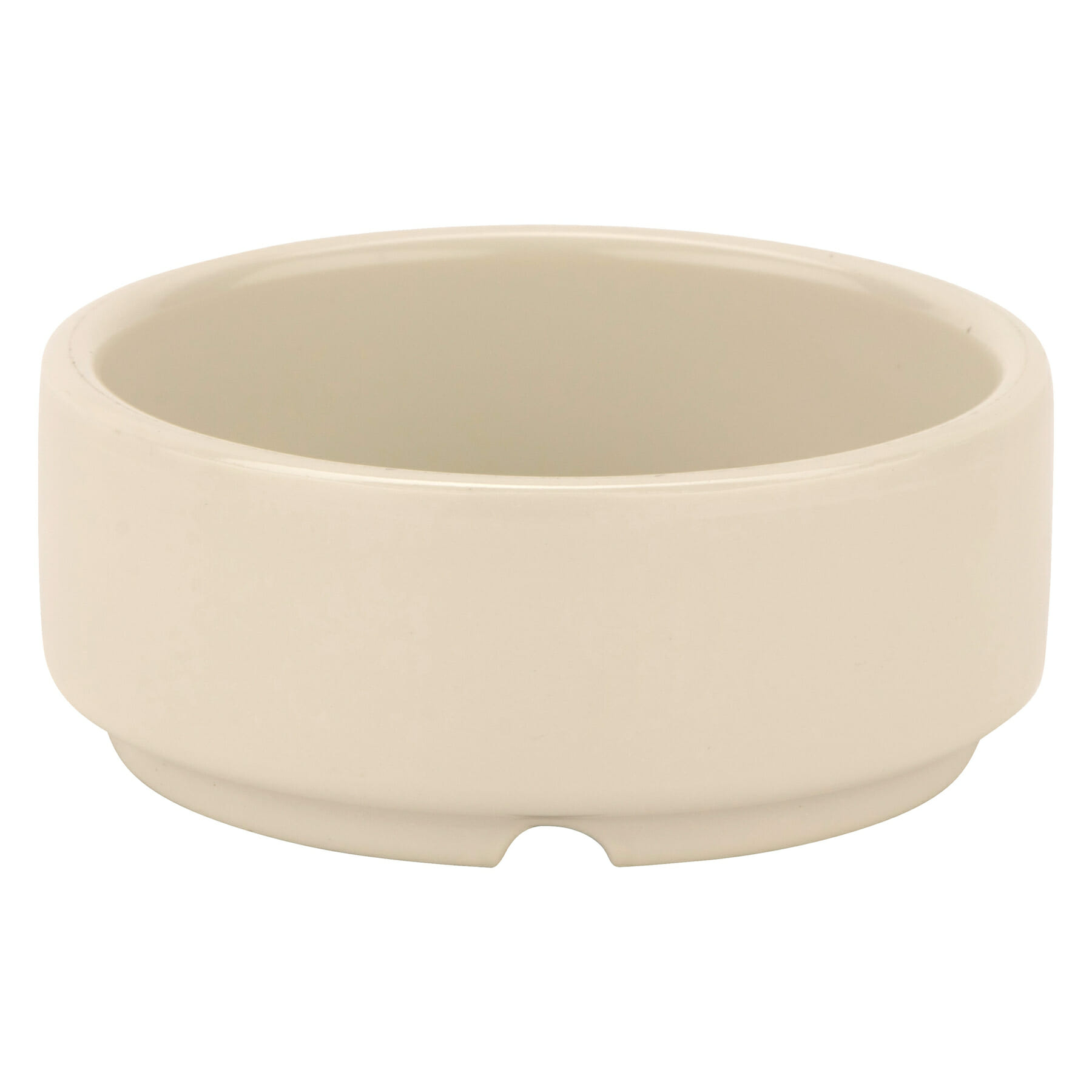 G.E.T. Enterprises RM-200-IV 2 oz. Round Ivory Melamine Ramekin