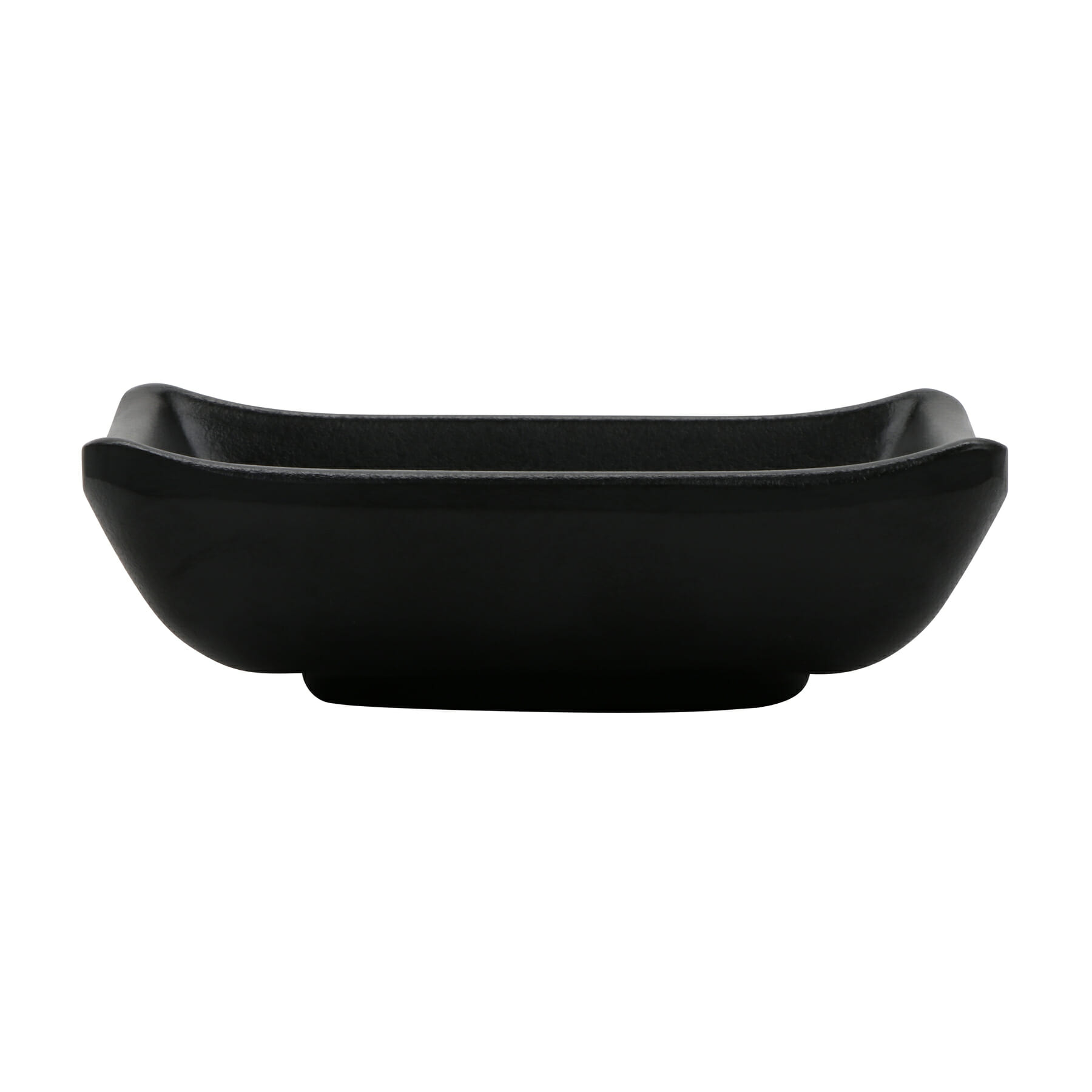 G.E.T. Enterprises SD-3828-BK Nara 2 oz. Rectangular Black Melamine Ramekin