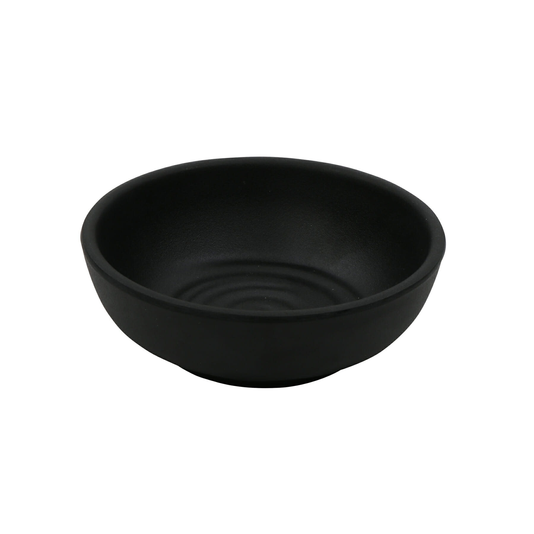 G.E.T. Enterprises SD-3800-BK Nara 3 oz. Round Black Melamine Ramekin