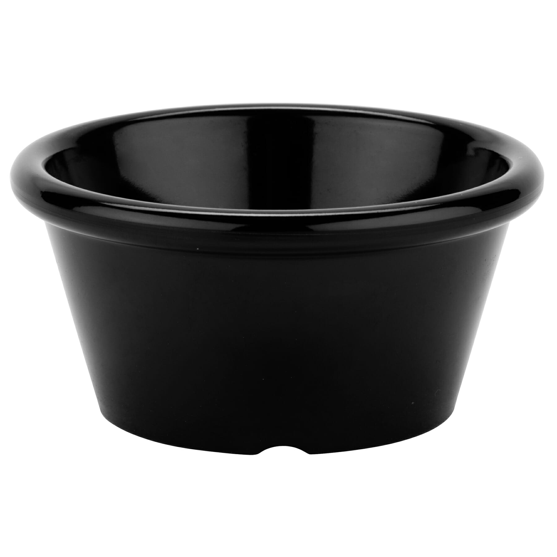 G.E.T. Enterprises S-660-BK 6 oz. Round Black Melamine Ramekin