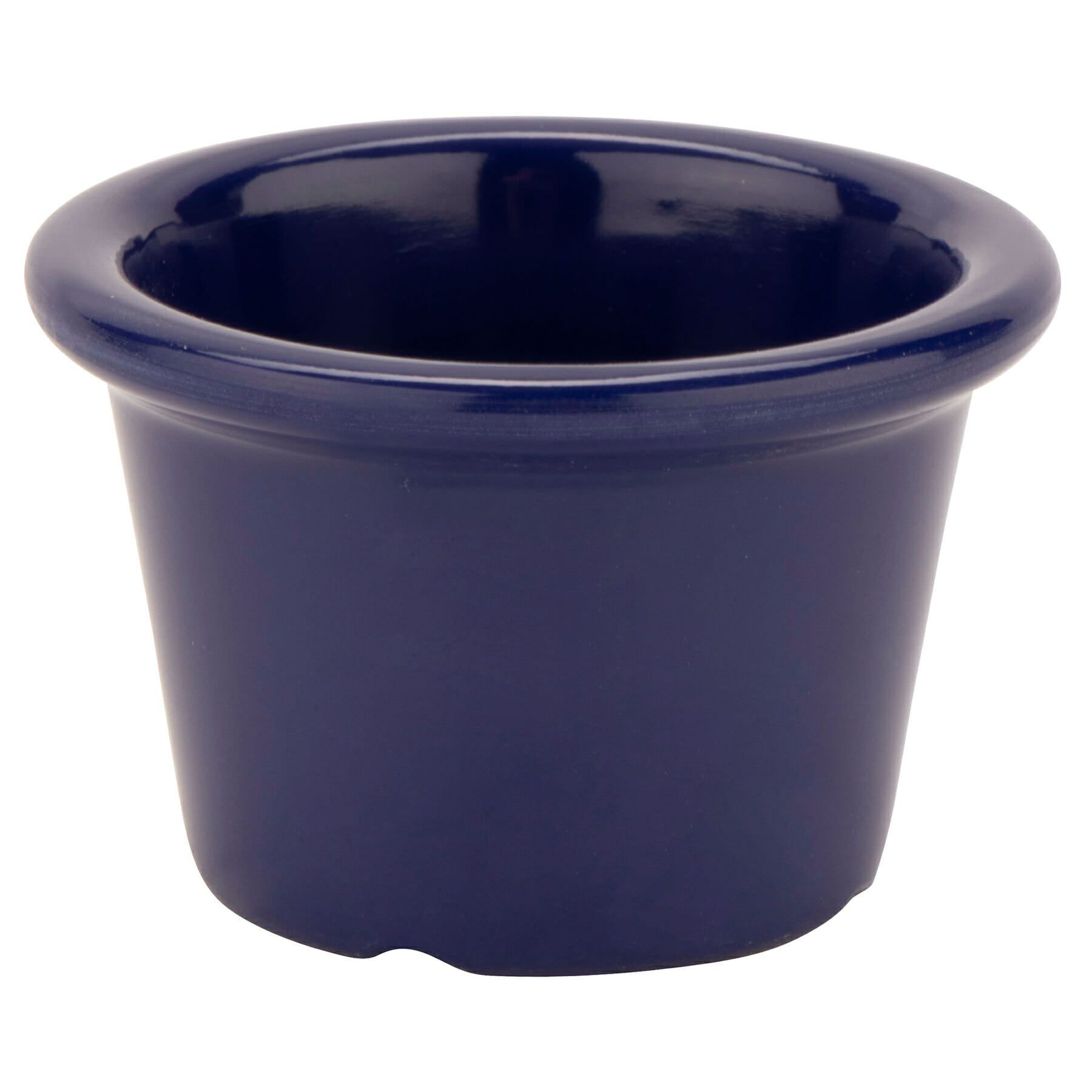 G.E.T. Enterprises S-610-CB 1.5 oz. Round Cobalt Blue Melamine Ramekin