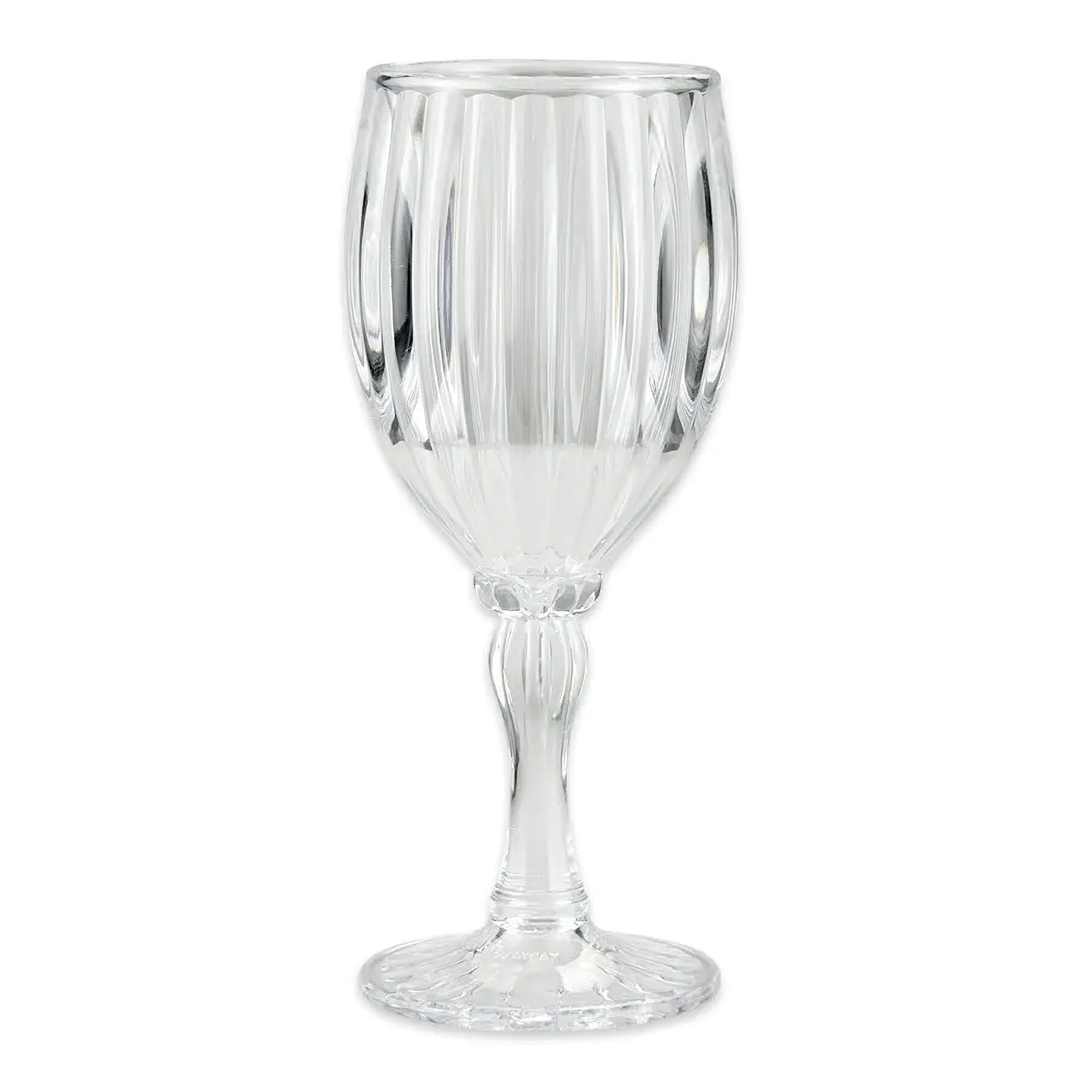 G.E.T. SW-1422-1-SAN-CL Stemware 8oz. Round Clear SAN Fluted Wine Glass