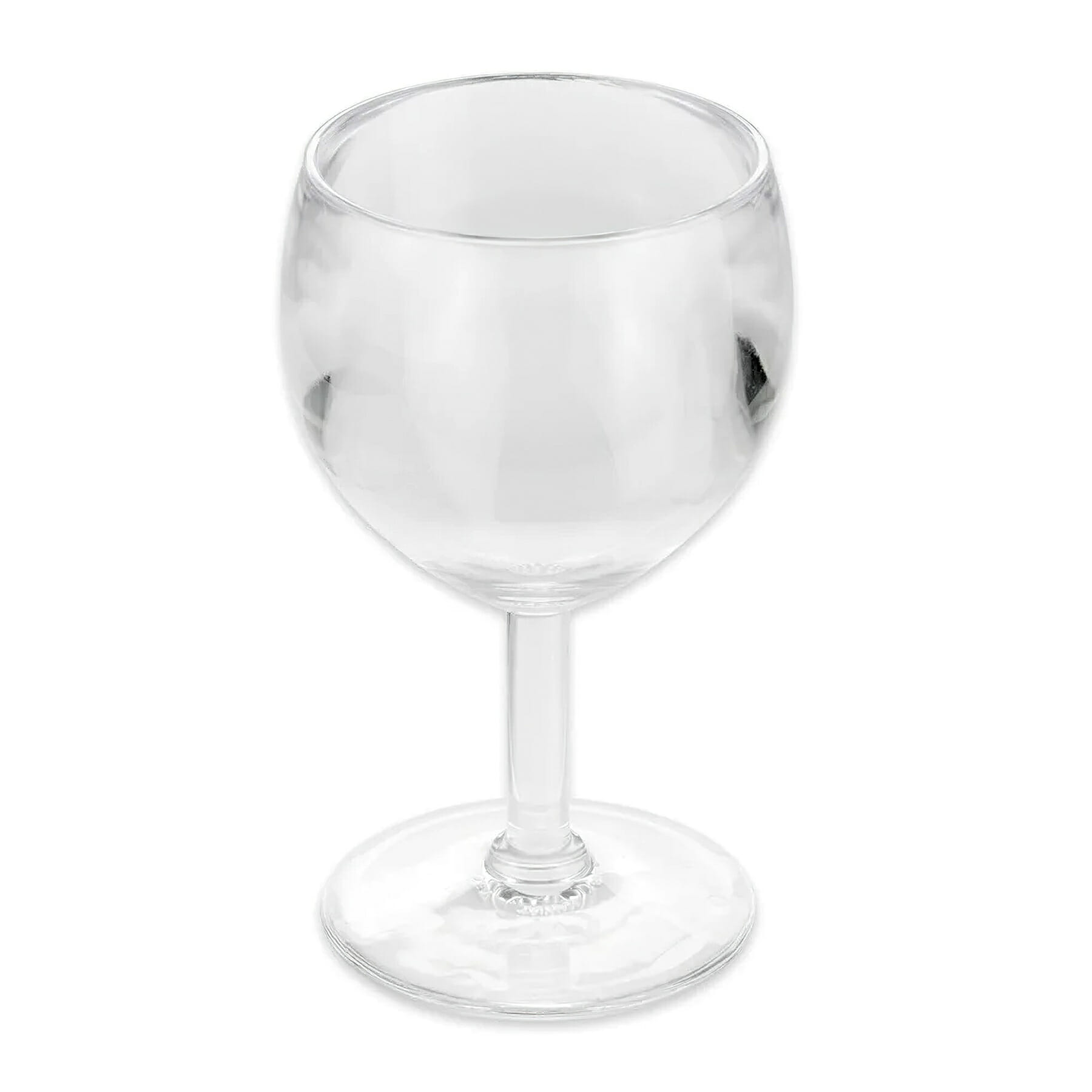 G.E.T. SW-1406-1-SAN-CL Stemware 6oz. Round Clear SAN Plastic Wine Glass