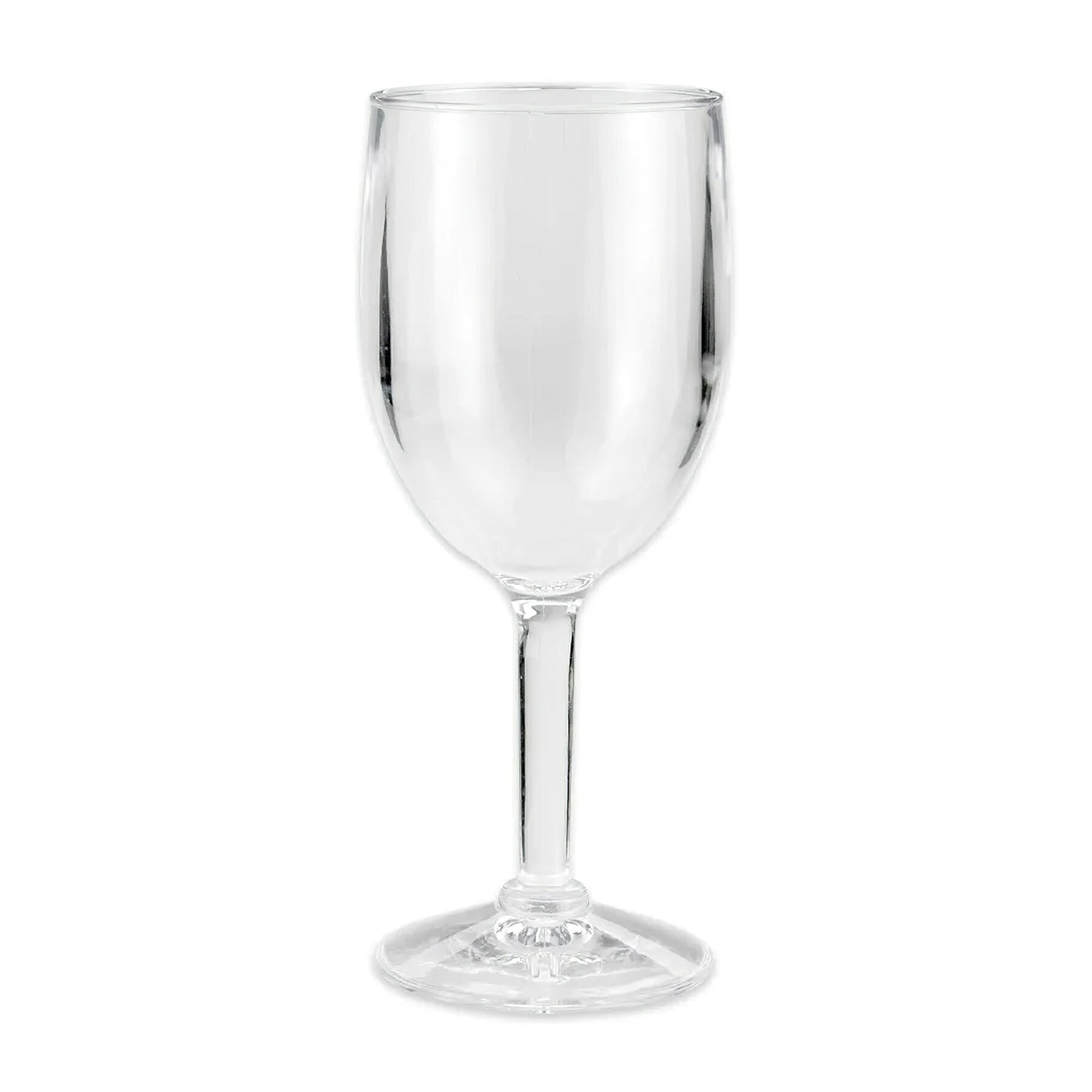 G.E.T. SW-1404-1-SAN-CL Stemware 8 oz. Round Clear SAN Plastic Wine Glass