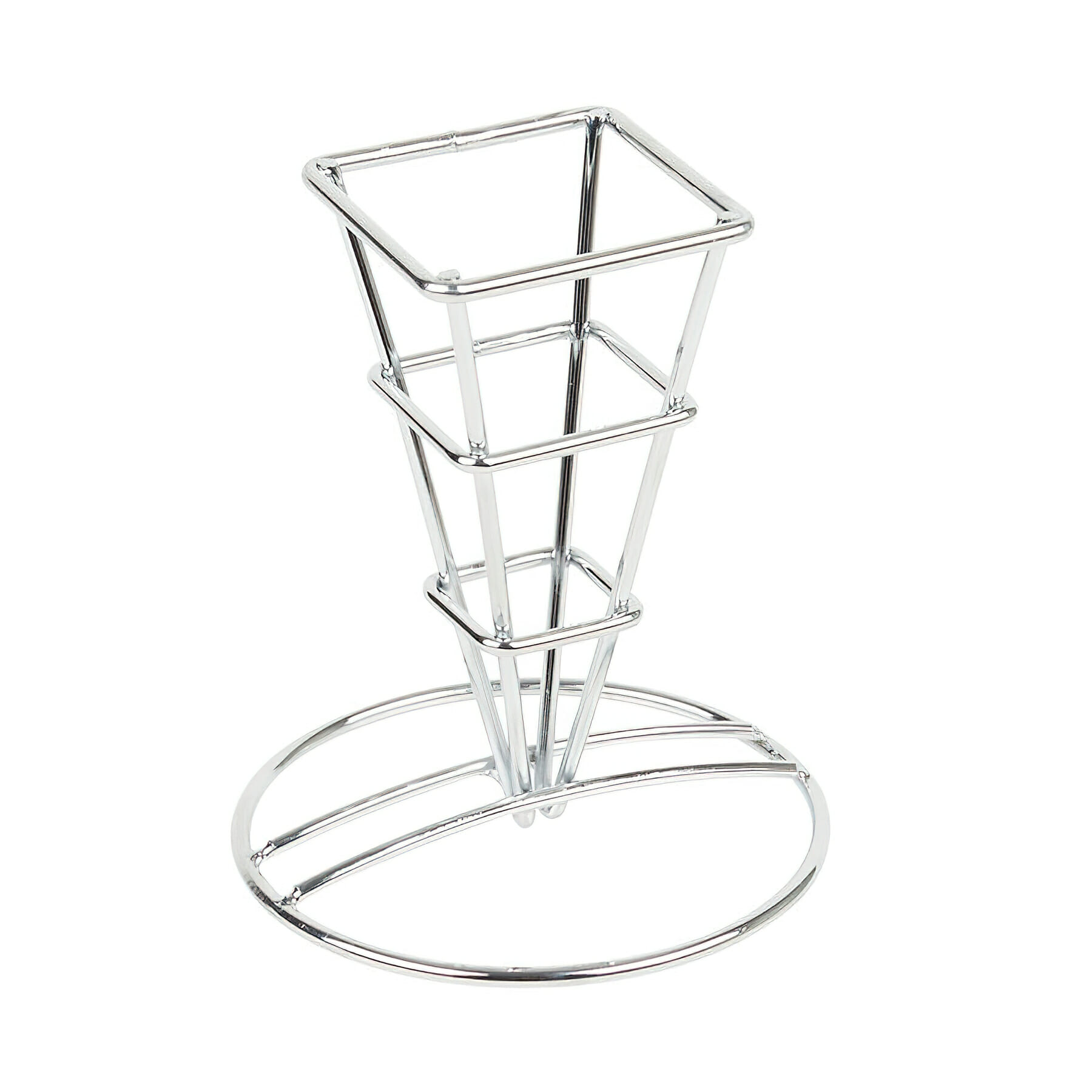 Clipper Mill by G.E.T. 4-21644 Specialty Servingware oz. Conical Silver Chrome Fry Cone