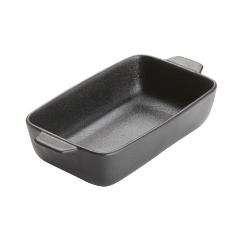 American Metalcraft PBB9 20 oz. Rectangle Matte Black Porcelain Casserole Dish