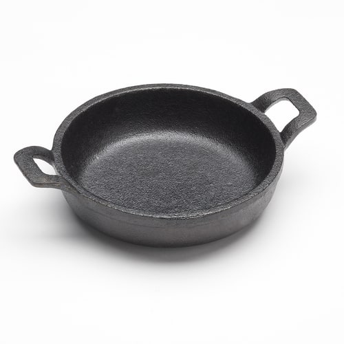 American Metalcraft CIPR5125 8-1/2 oz. Round Black Cast Iron Casserole Dish