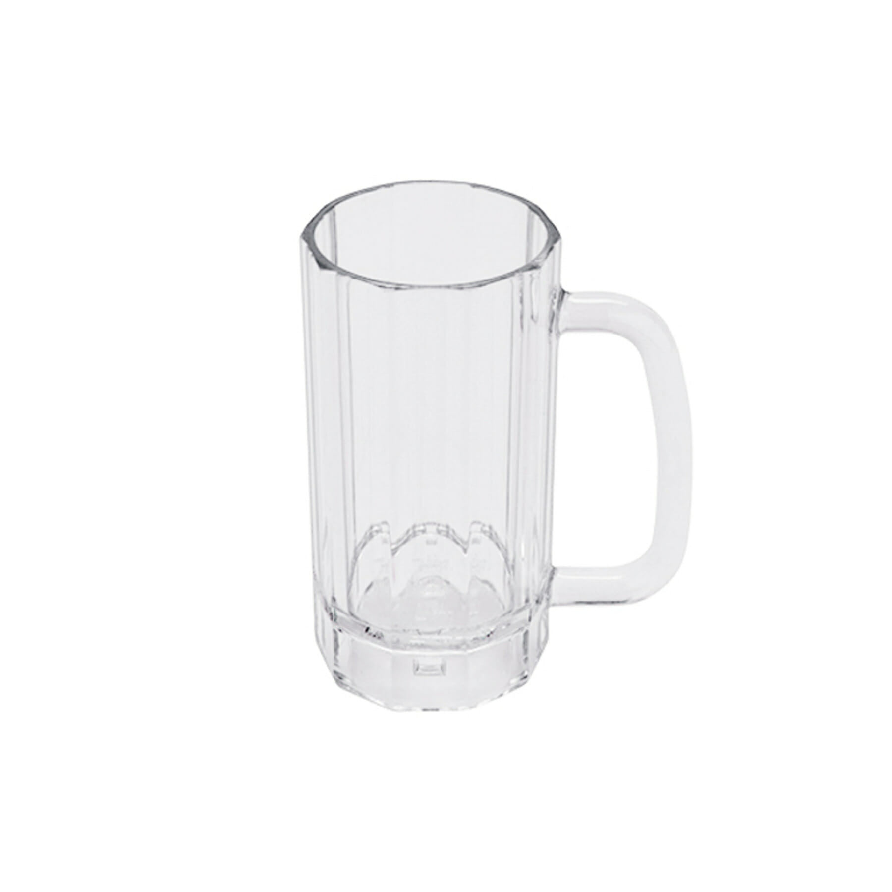G.E.T. 00086-1-SAN-CL 16oz. Round Clear SAN Plastic Beer Mug