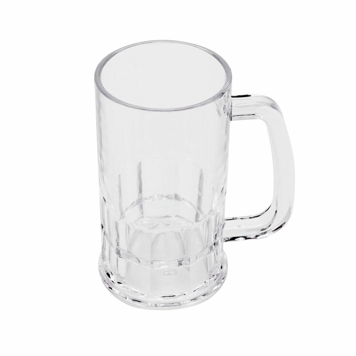 G.E.T. 00085-1-SAN-CL 20oz. Round Clear SAN Plastic Beer Mug
