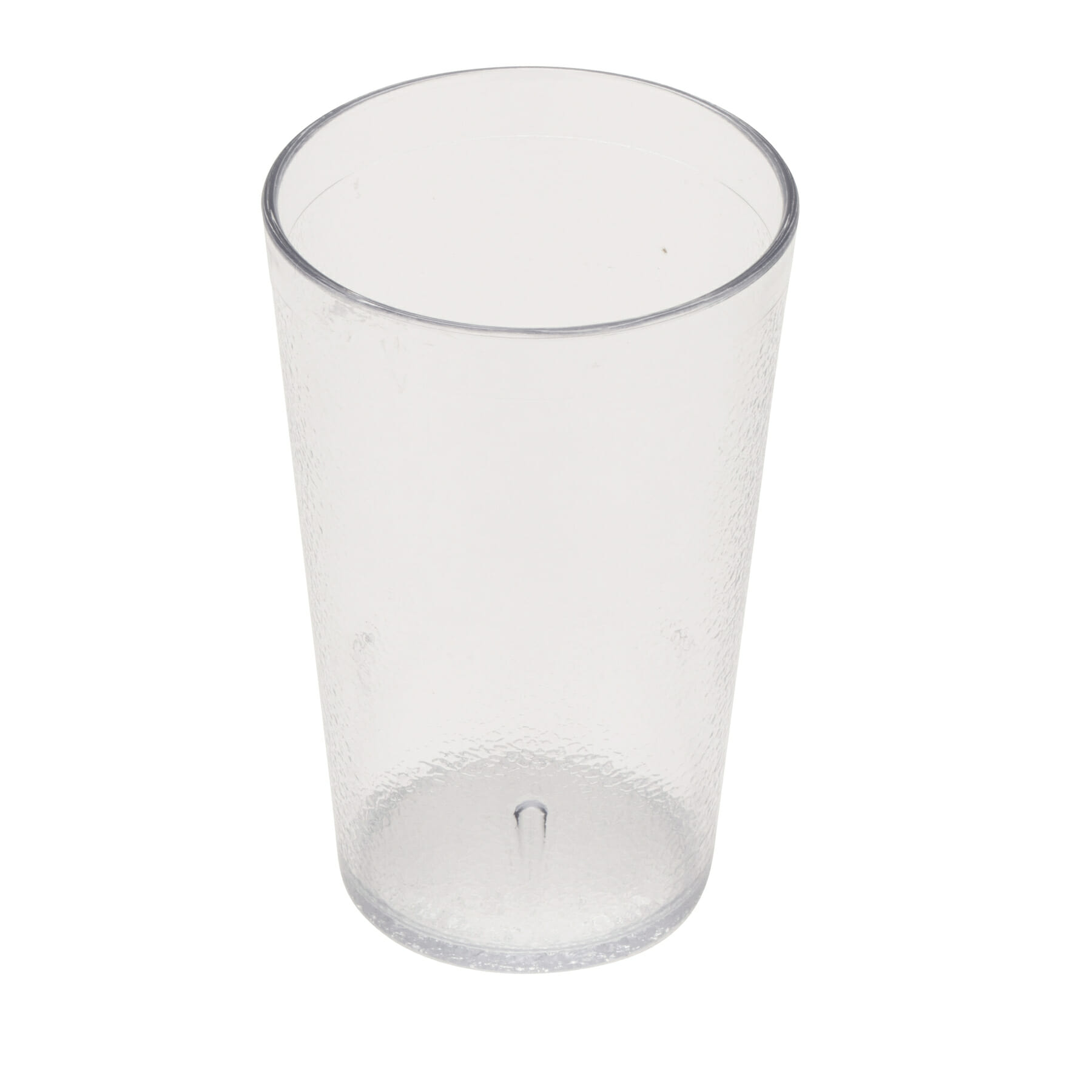 G.E.T. 6695-1-CL Textured 9.5oz. Round Clear SAN Plastic Tumbler
